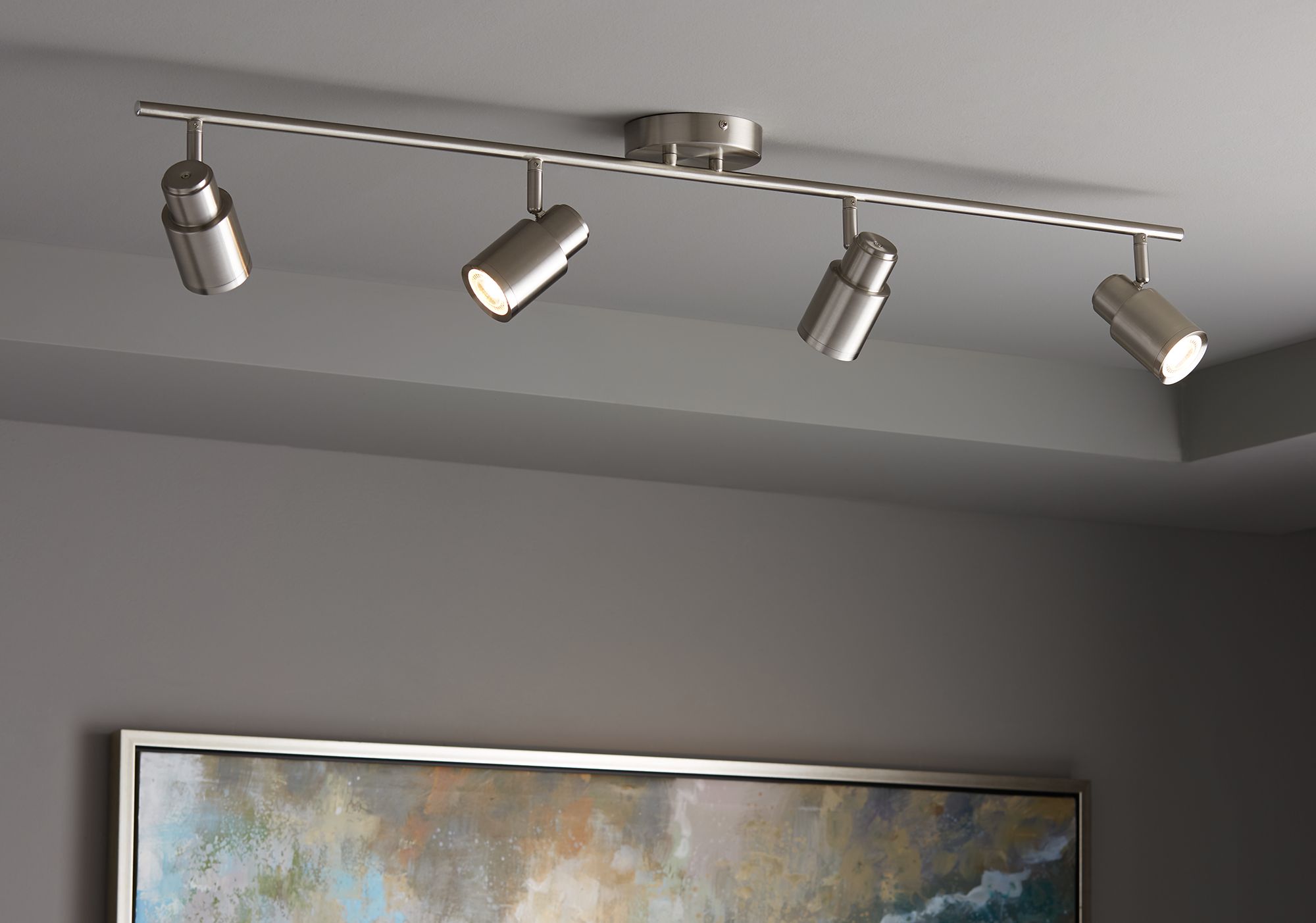 Pro Track Melson 4-Light Brushed Nickel LED Fixture