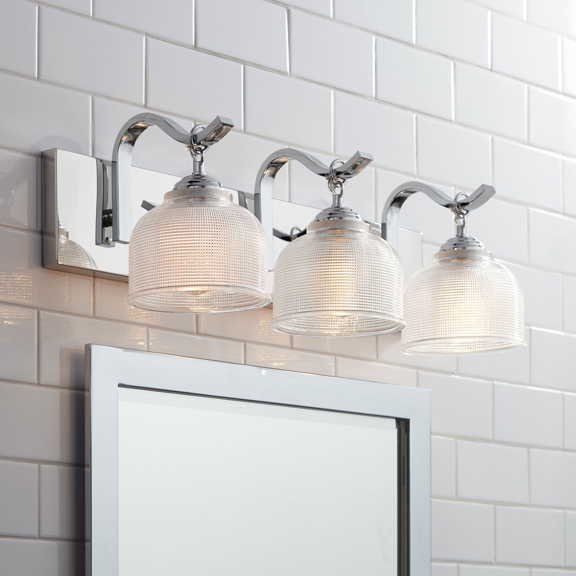 Possini Euro Mani 23 1/2"W Chrome 3-Light Bath Light