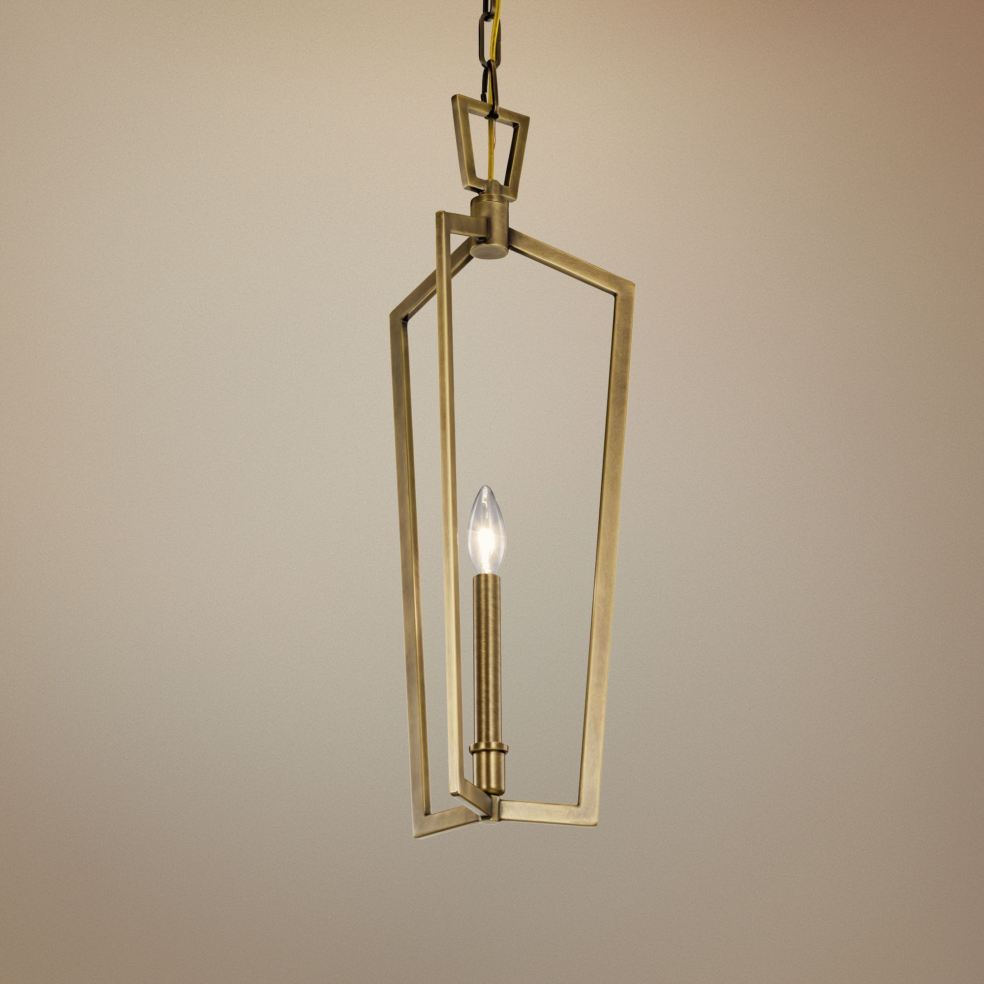 Kichler Abbotswell 9 1/2" Wide Natural Brass Mini Pendant