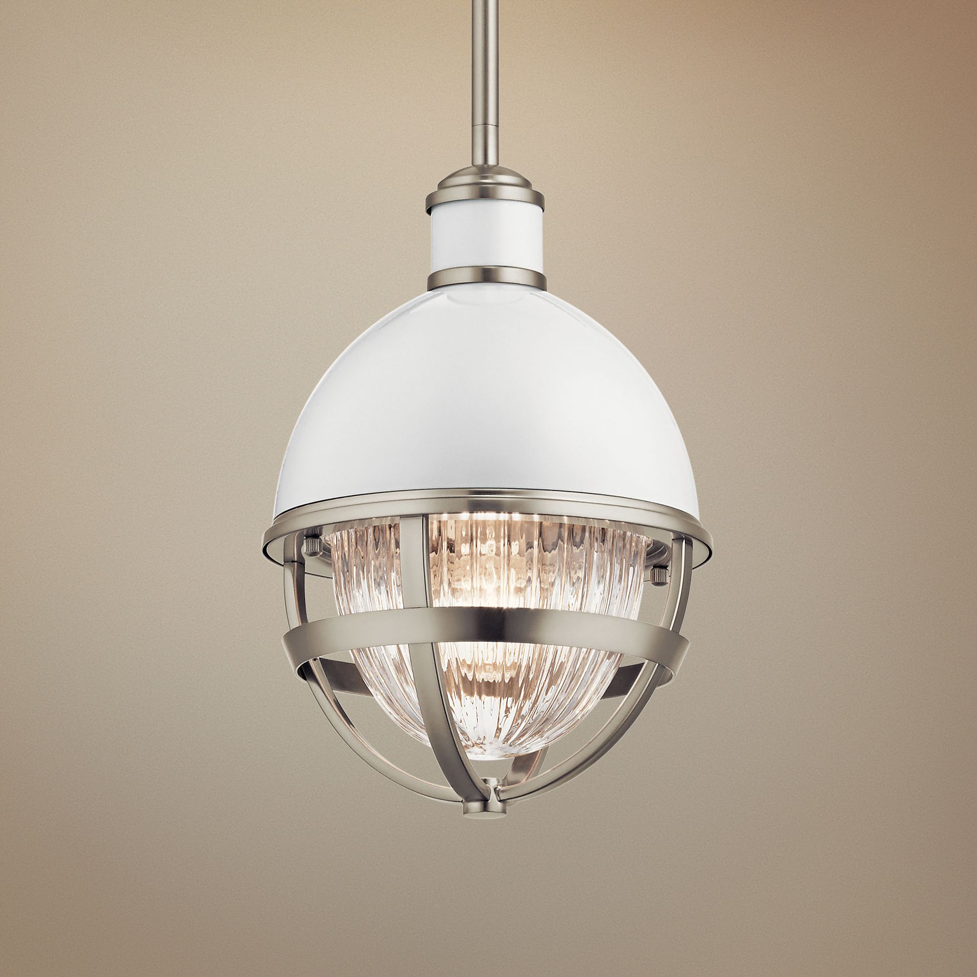 Kichler Tollis 8" Wide Brushed Nickel Mini Pendant