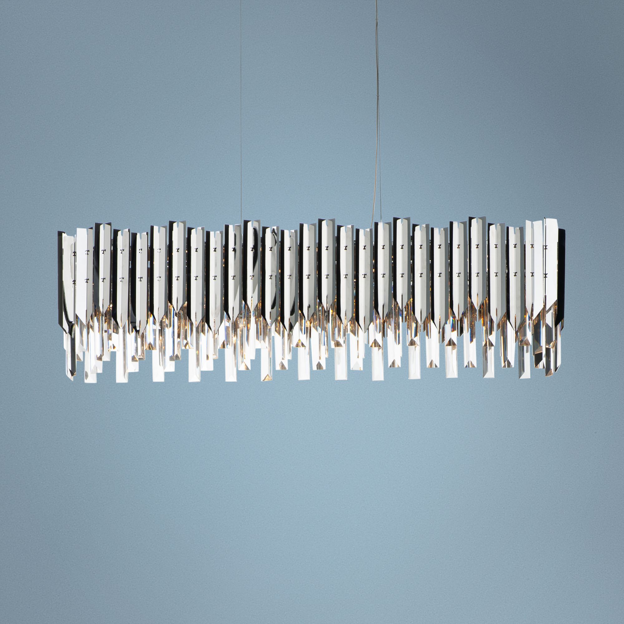 Paramount 35 3/4"W Chrome LED Kitchen Island Light Pendant