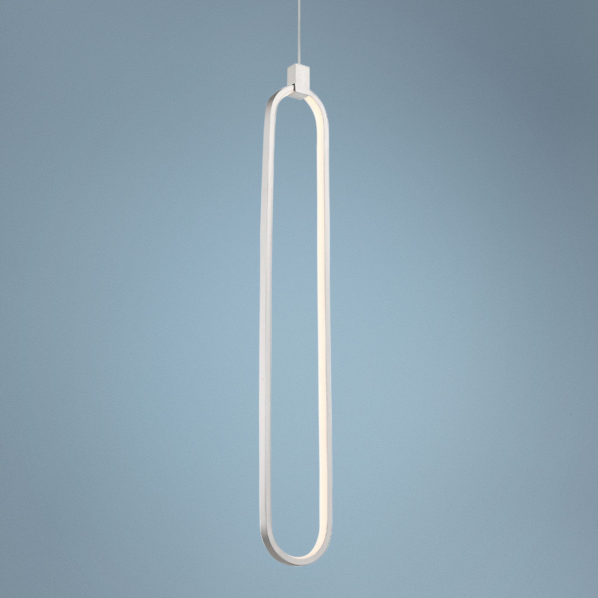 dweLED Charmed 3 3/4" Wide Brushed Nickel LED Mini Pendant