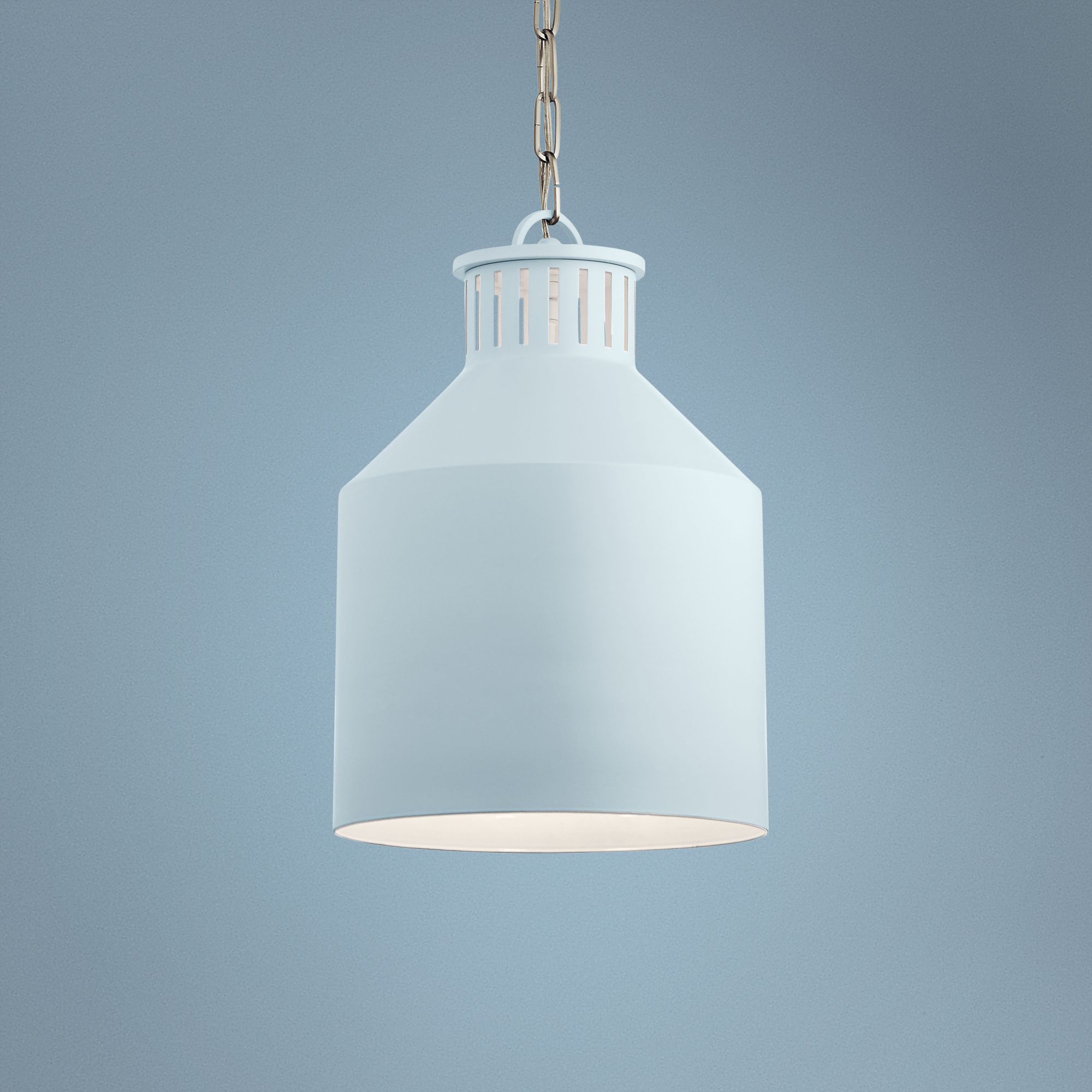 Kichler Montauk 12" Wide Light Blue and White Mini Pendant