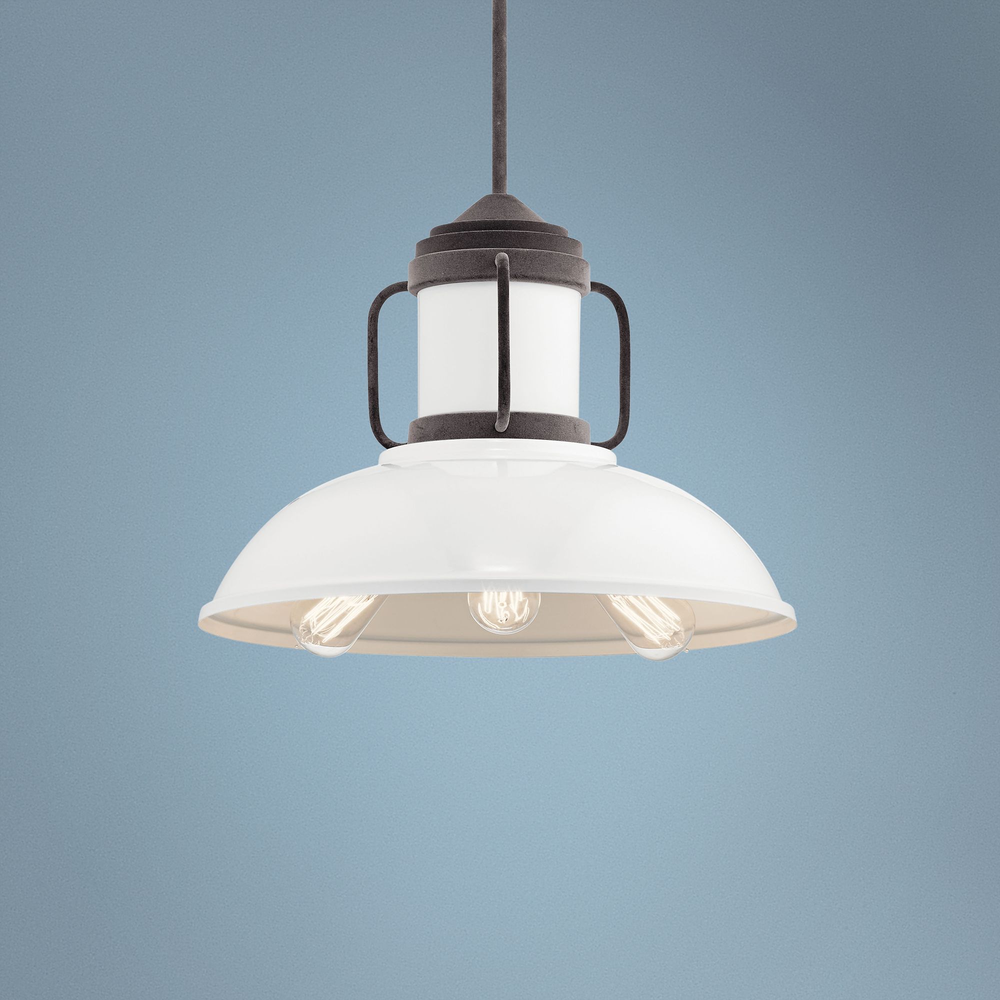 Kichler Jenson 19" Wide Weathered Zinc White Pendant Light