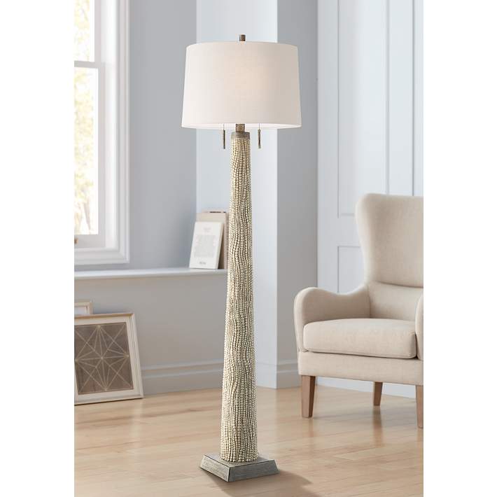 Possini Euro Pearla Beaded Column Floor Lamp 76p93 Lamps Plus