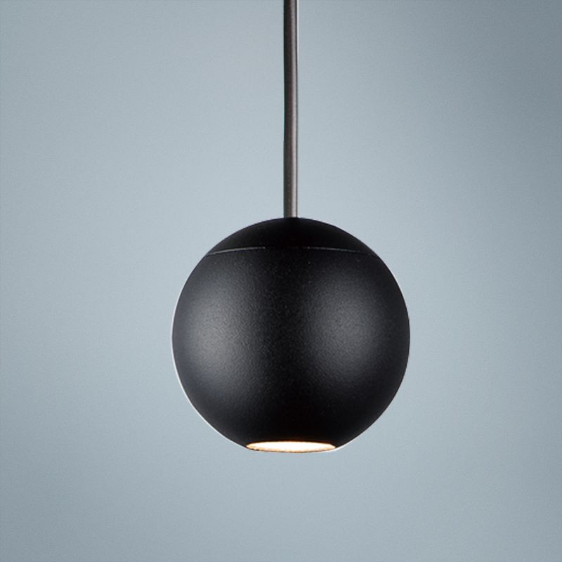 ET2 Micro 2" Wide Black Orb LED Mini Pendant Light