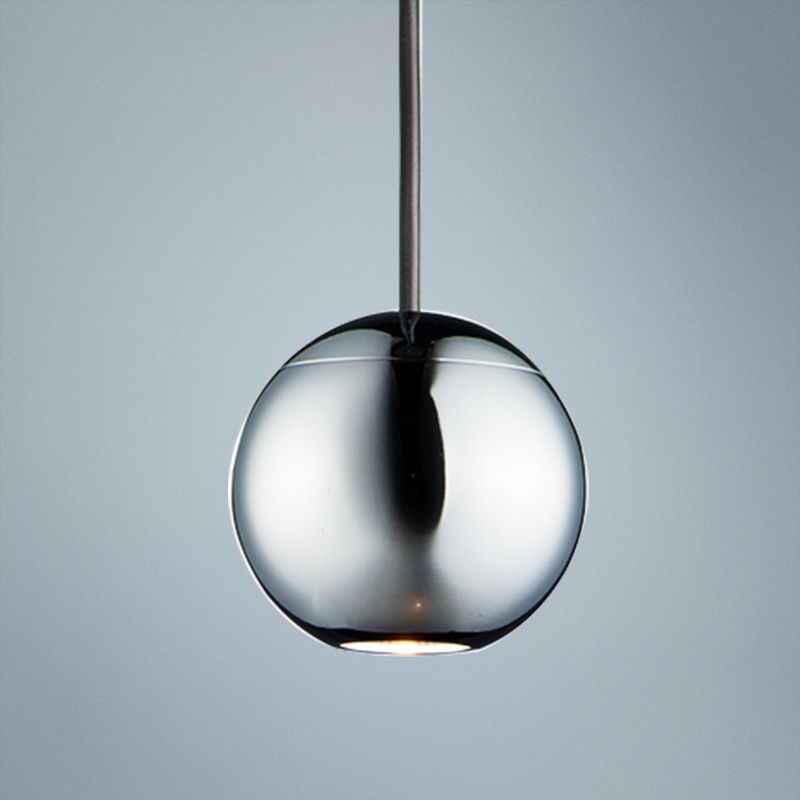 ET2 Micro 2" Wide Polished Chrome Orb LED Mini Pendant Light 76W33