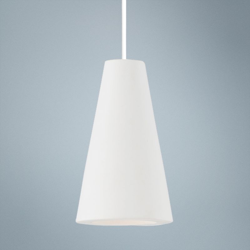 ET2 Micro 2 1/4" Wide White Cement LED Mini Pendant Light