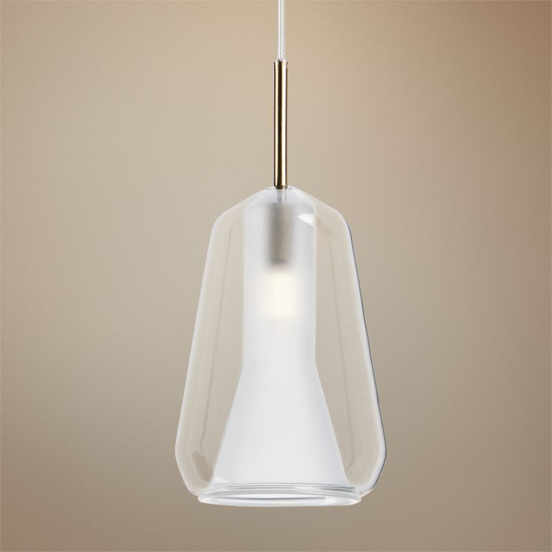 ET2 Deuce 5 1/2" Wide Clear Glass LED Mini Pendant Light