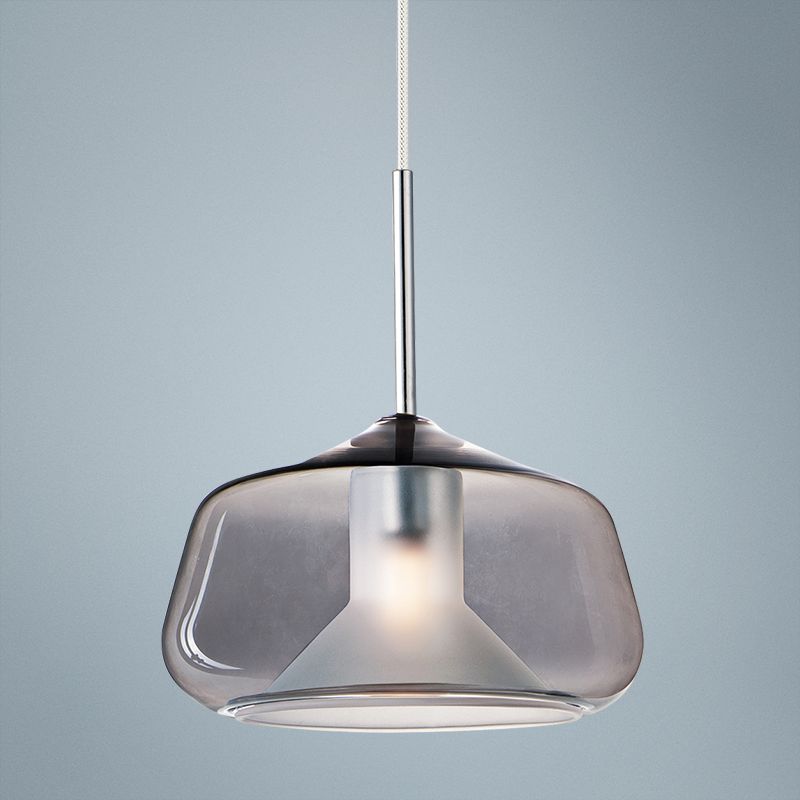 ET2 Deuce 7 3/4" Wide Smoke Glass LED Mini Pendant Light