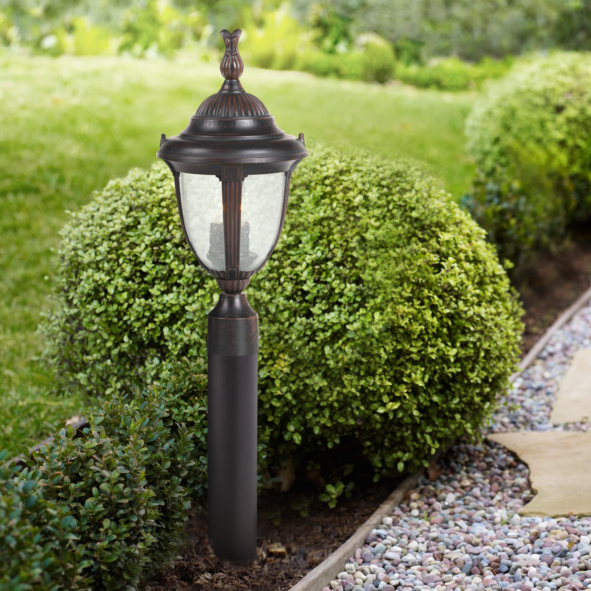 Casa Sierra 31 1/2"H Bronze Path Light with Low Voltage Bulb