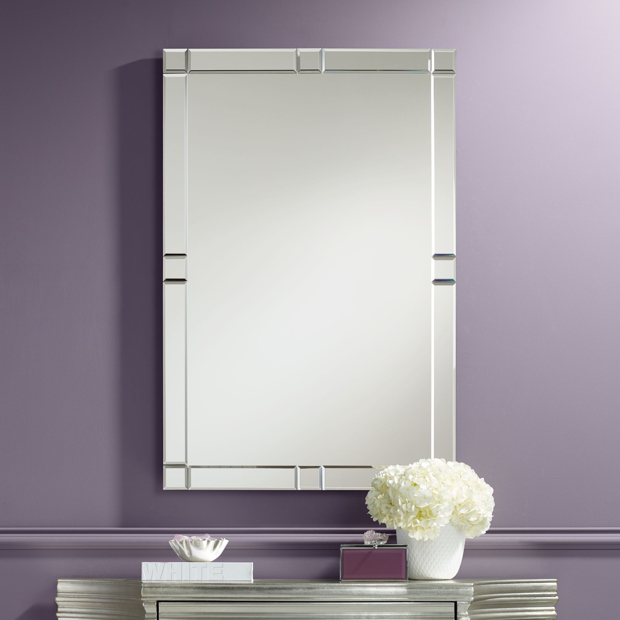 Possini Euro Cecili 23 1/2" x 35 Tiled Wall Mirror