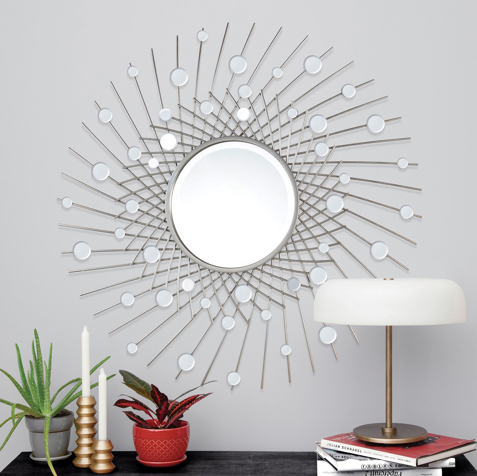 sunburst wall mirror