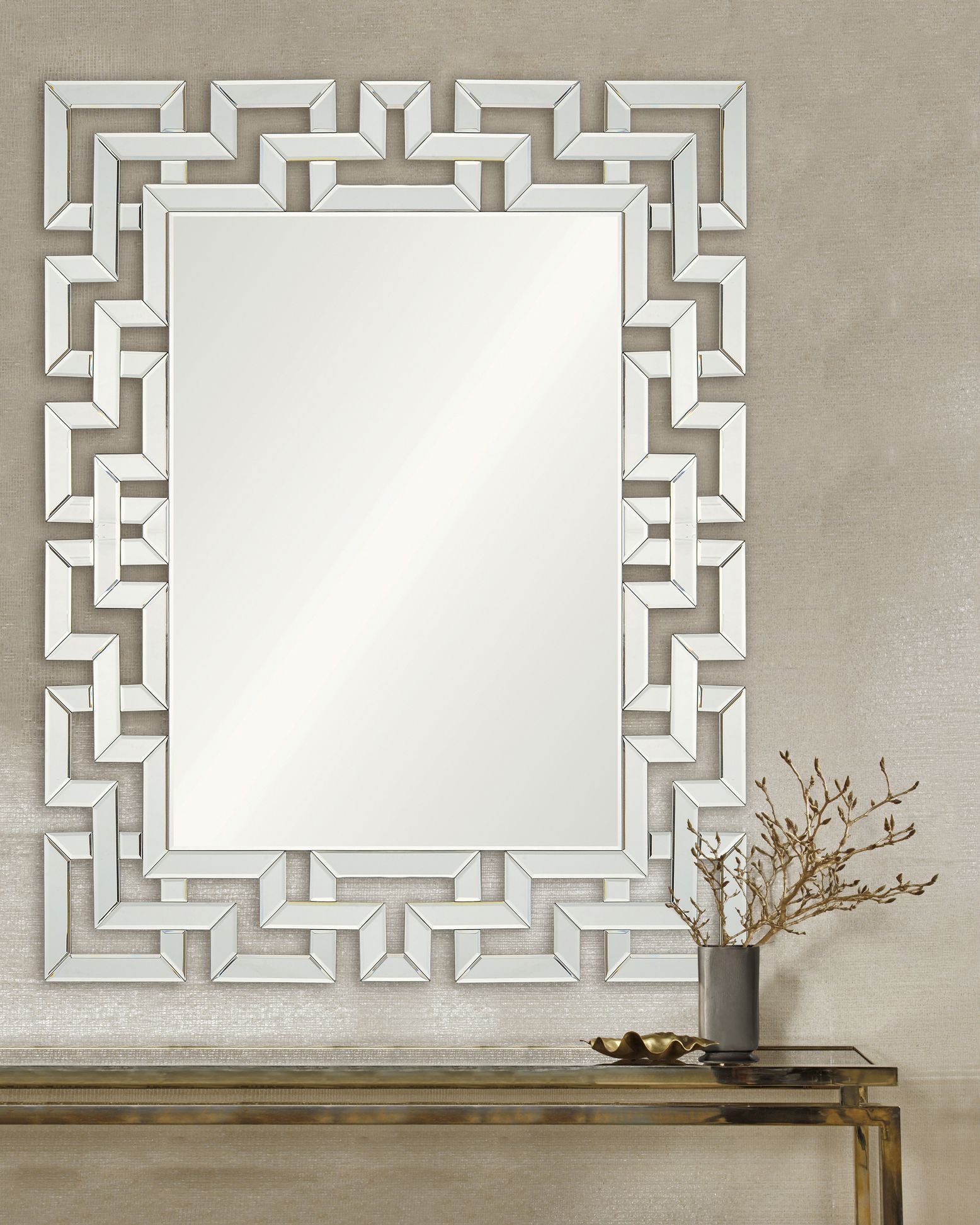 Garance Intricate 39" x 48" Rectangular Wall Mirror