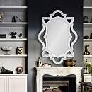 Marilla Frameless 36" x 48" Scalloped Wall Mirror