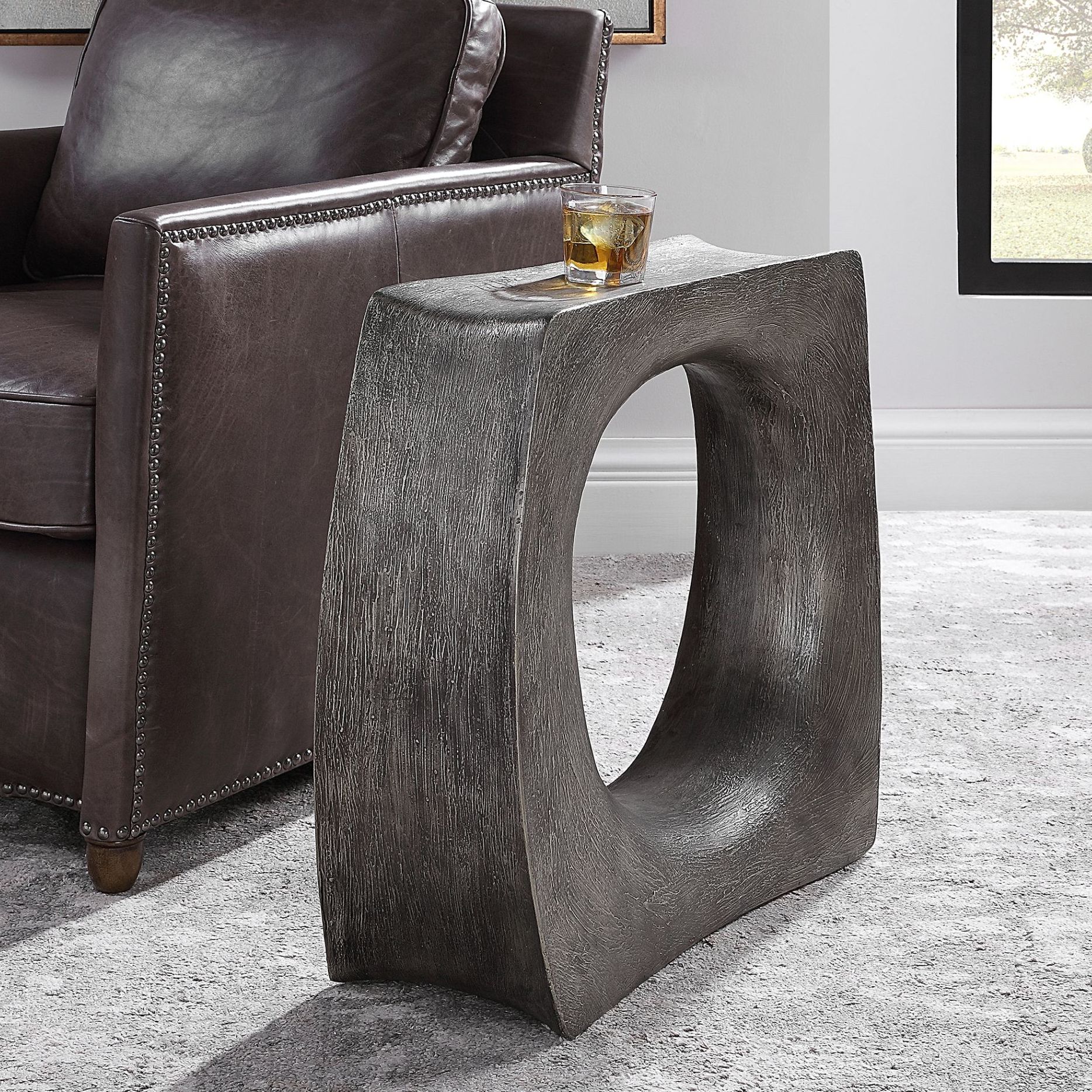 antique side table silver