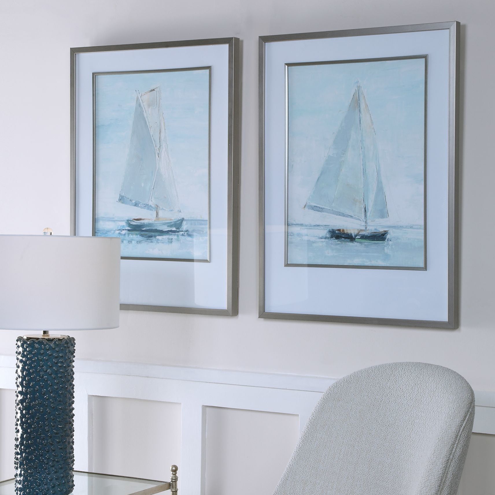 Uttermost Seafaring 34 1/4" High 2Piece Framed Wall Art Set 78F45