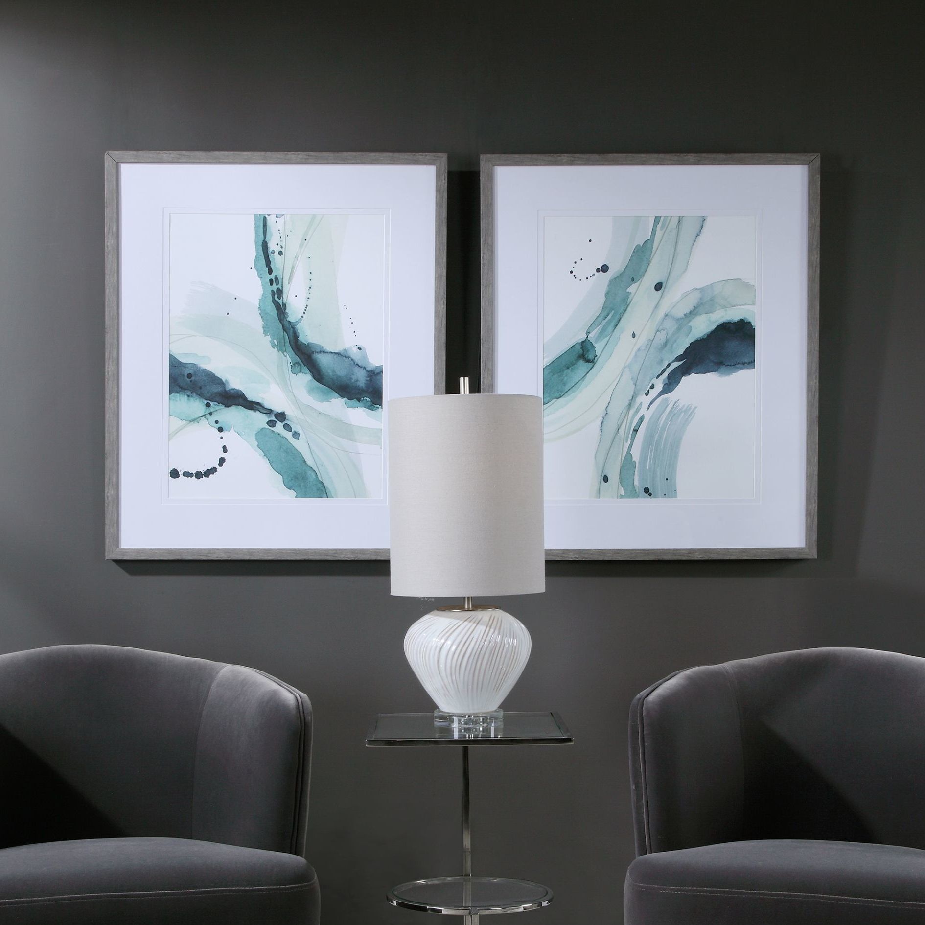 Uttermost Depth 33 1/2" High 2-Piece Framed Wall Art Set