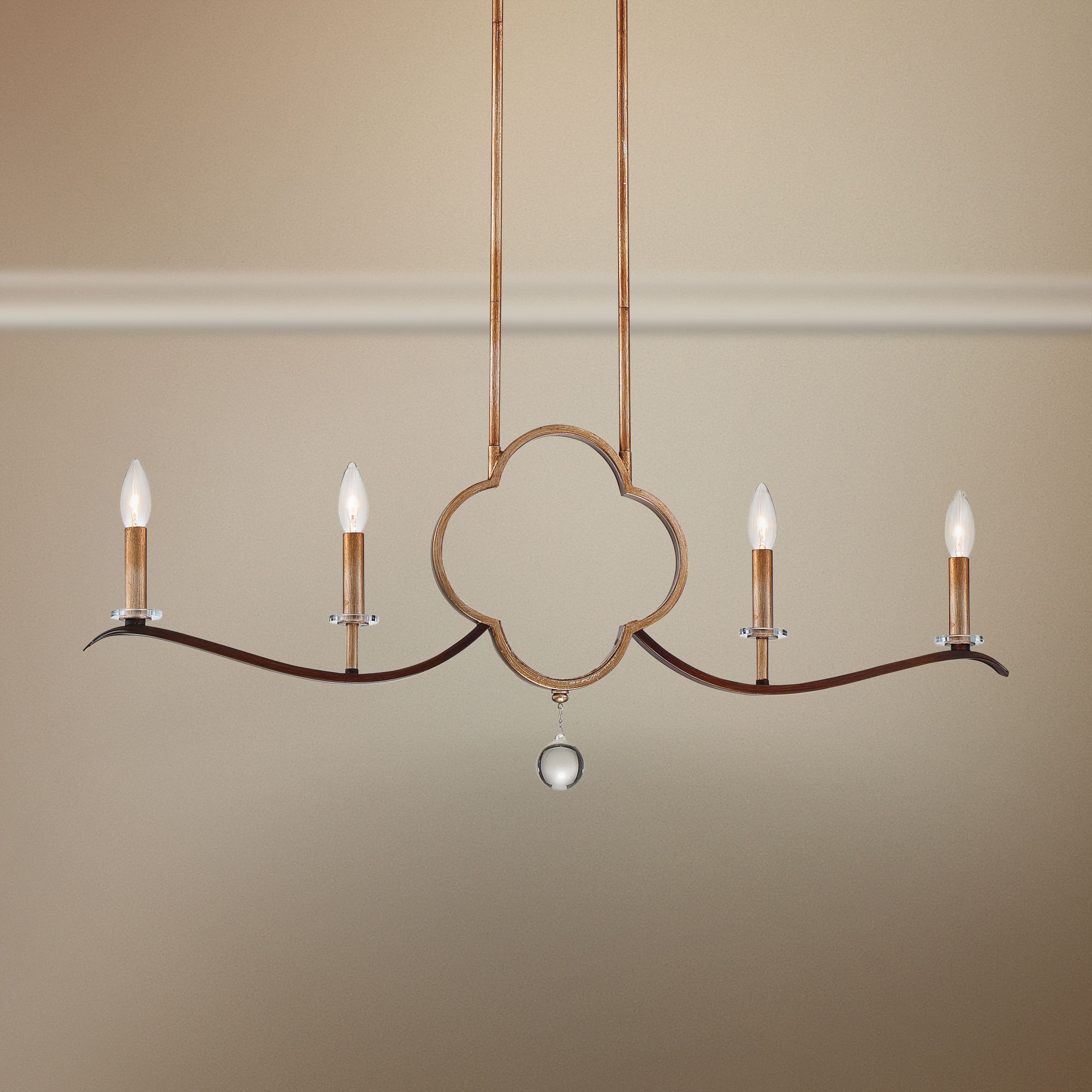 Ava Libertine 37 3/4"W Gold Kitchen Island Light Chandelier