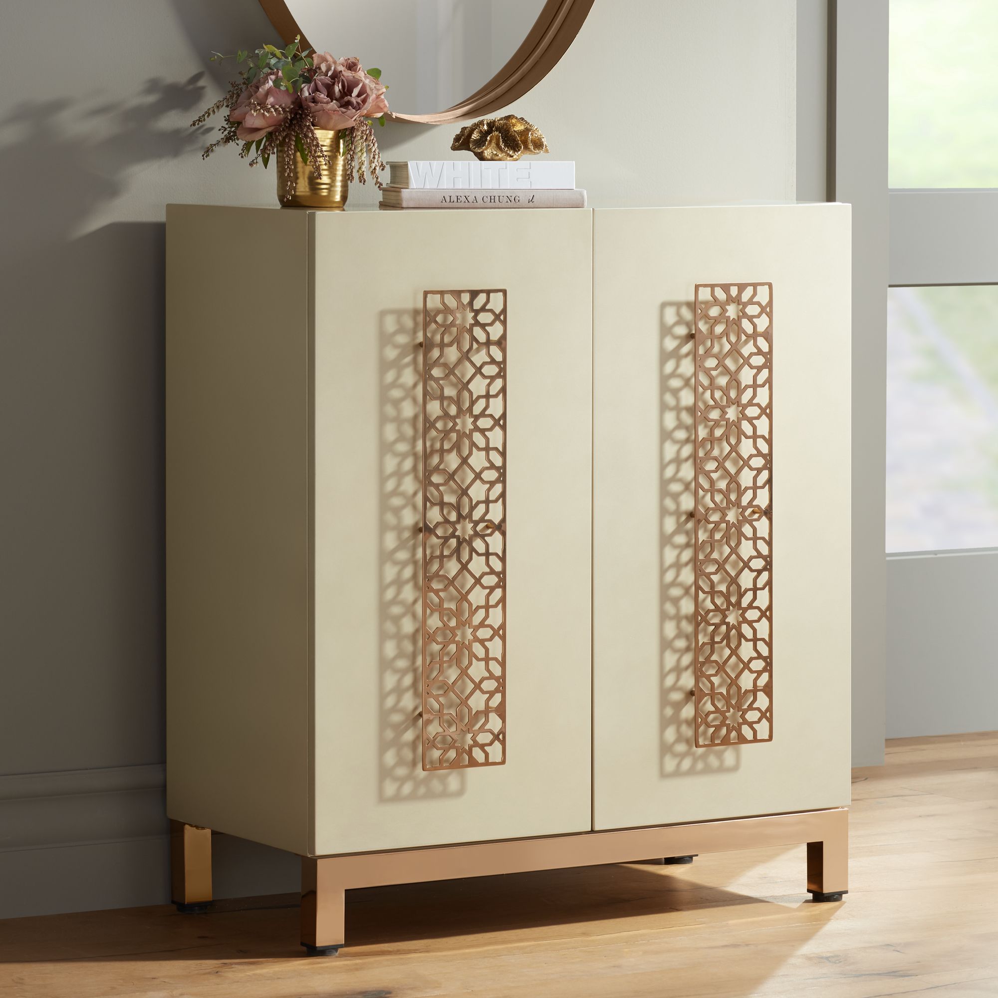 Lace 31 1/4" Wide 2-Door Wood Accent Cabinet