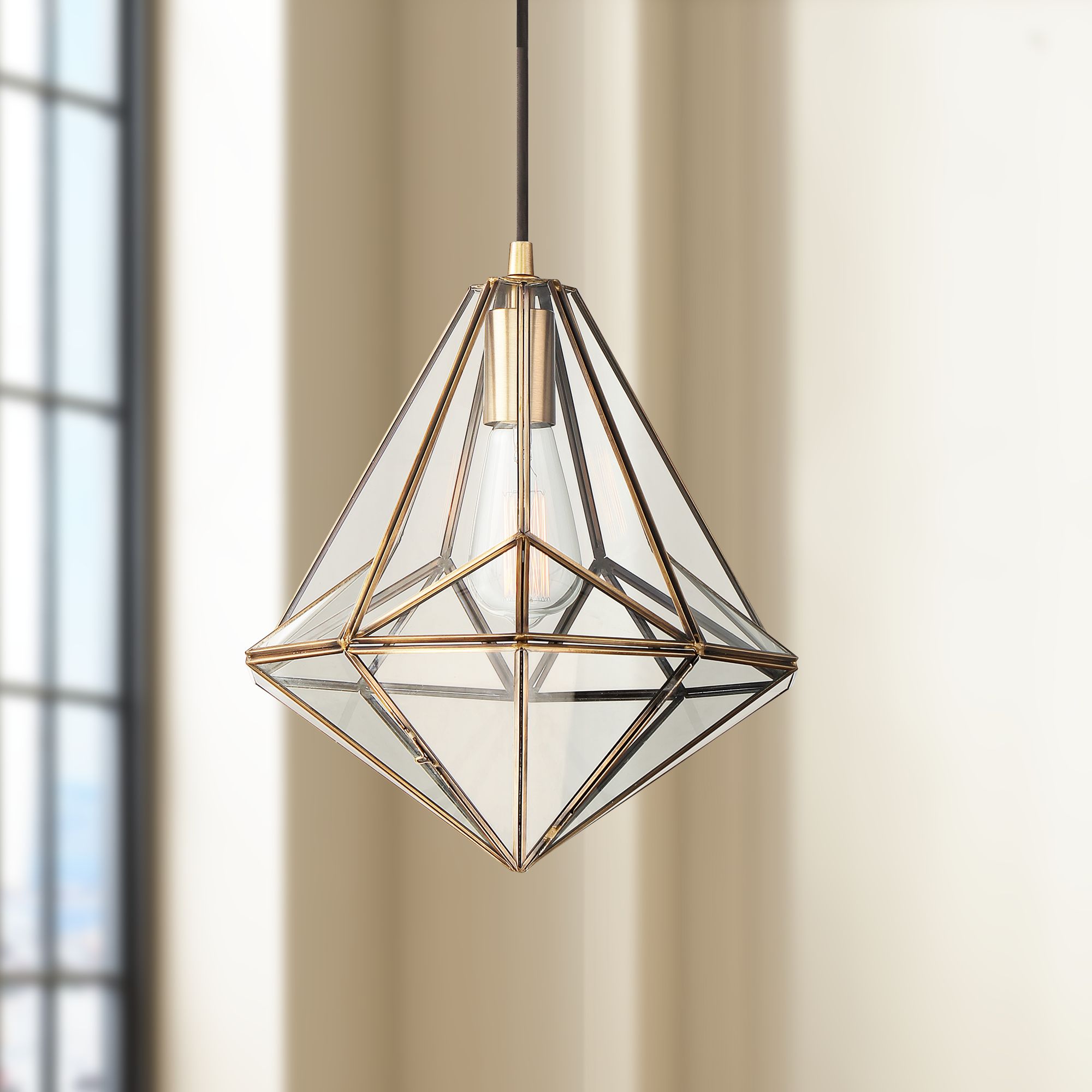 Possini Euro Barstow 11" Wide Brass Mini Pendant Light