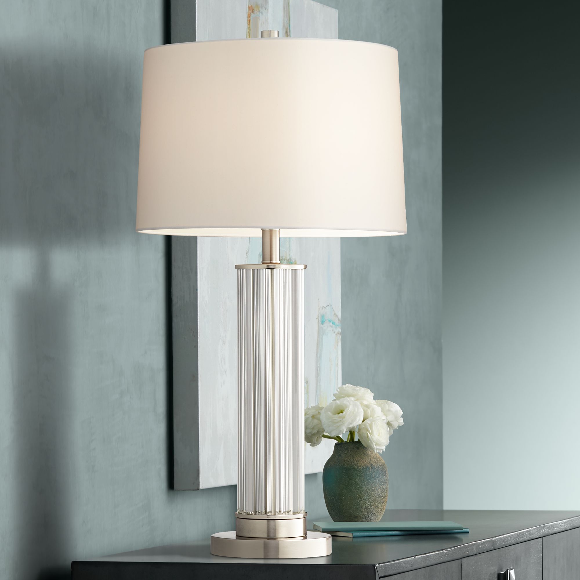 glass rod table lamp