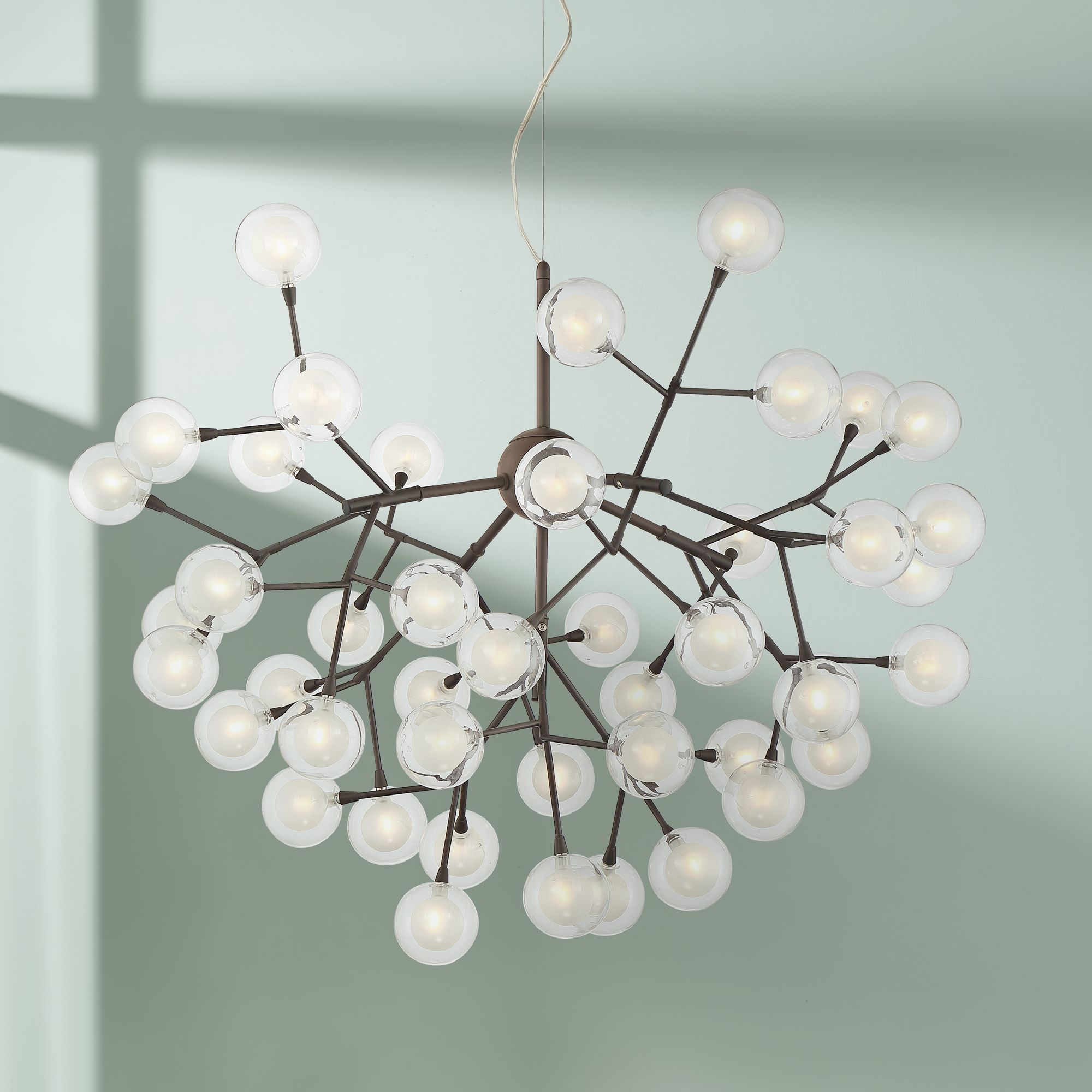 Possini Euro Prague 36"W Bronze 45-Light LED Pendant Light