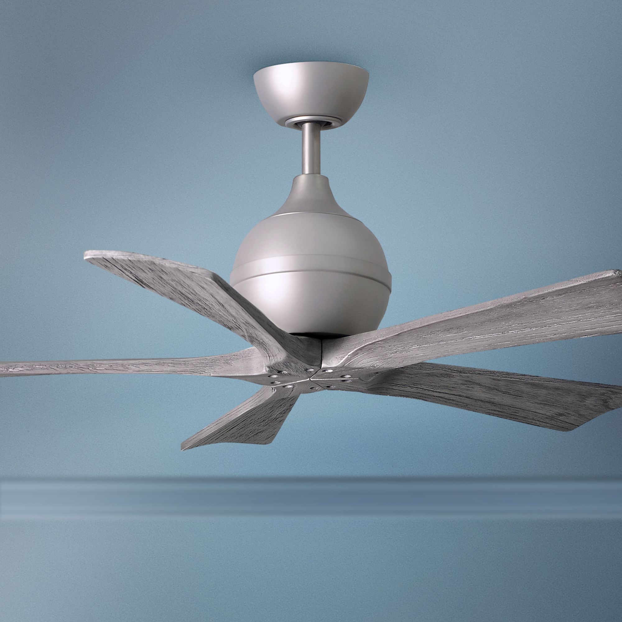 42 Matthews Fan Company Irene 5 Nickel Damp Ceiling Fan