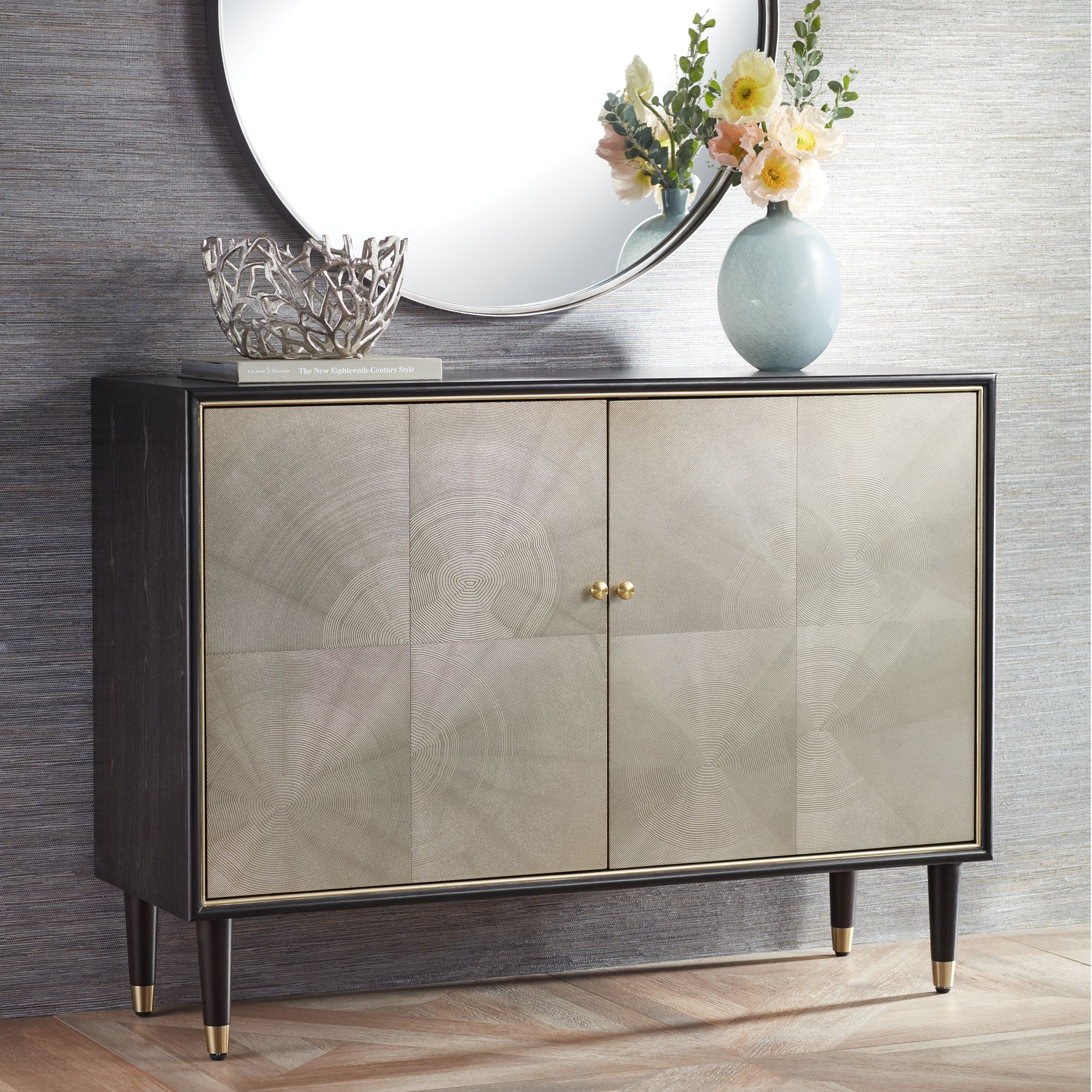 Luna 47 1/4" Wide Espresso Wood Finish Modern Cabinet