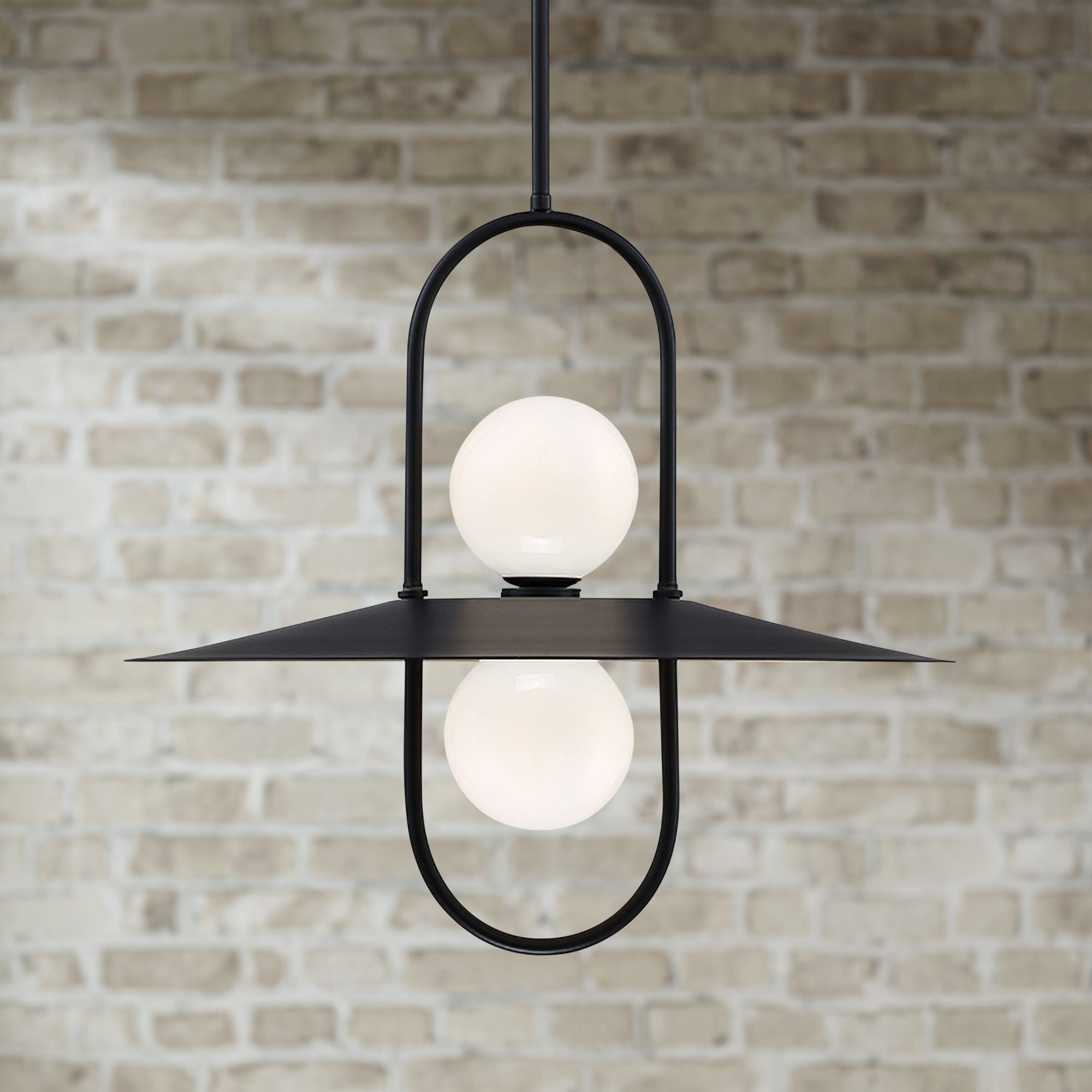 Eurofase Millbrook 20" Wide Black 2-Light LED Pendant Light