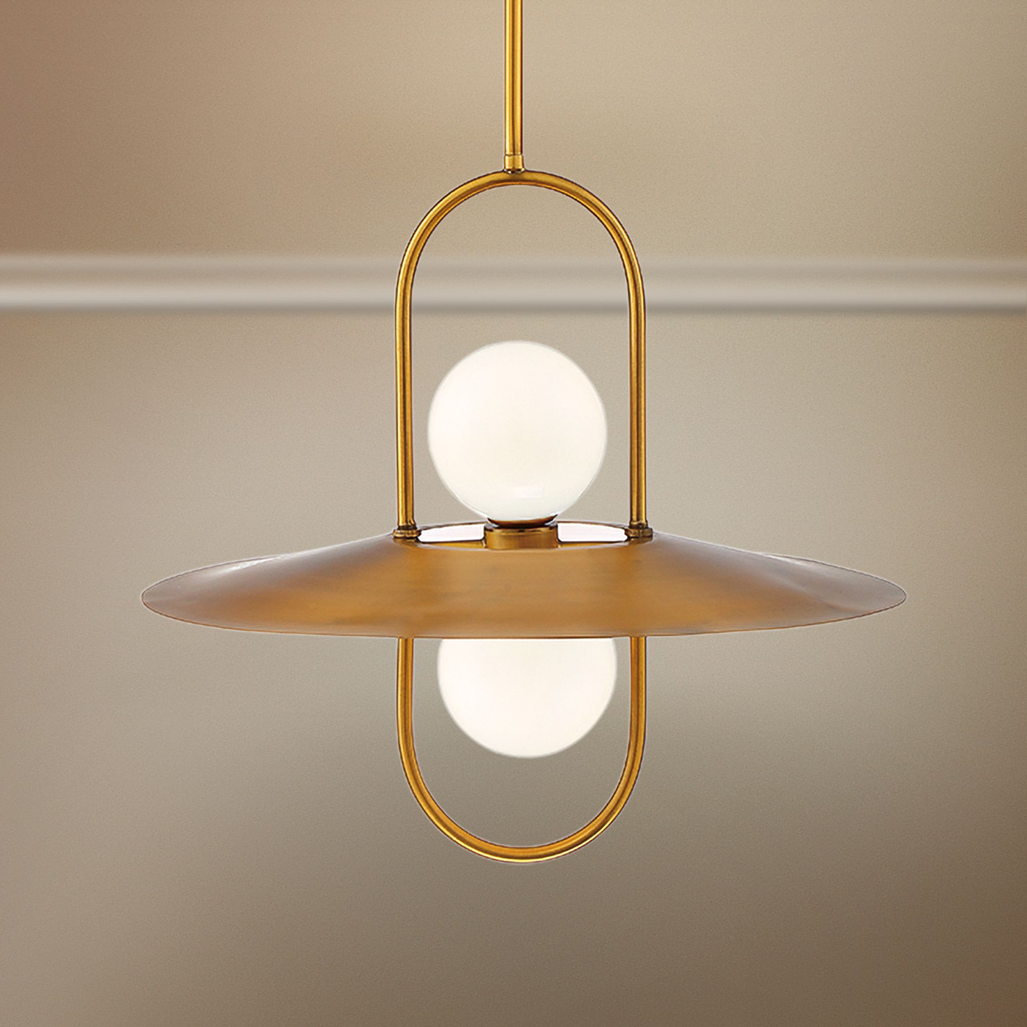 Eurofase Millbrook 20" Wide Brass 2-Light LED Pendant Light