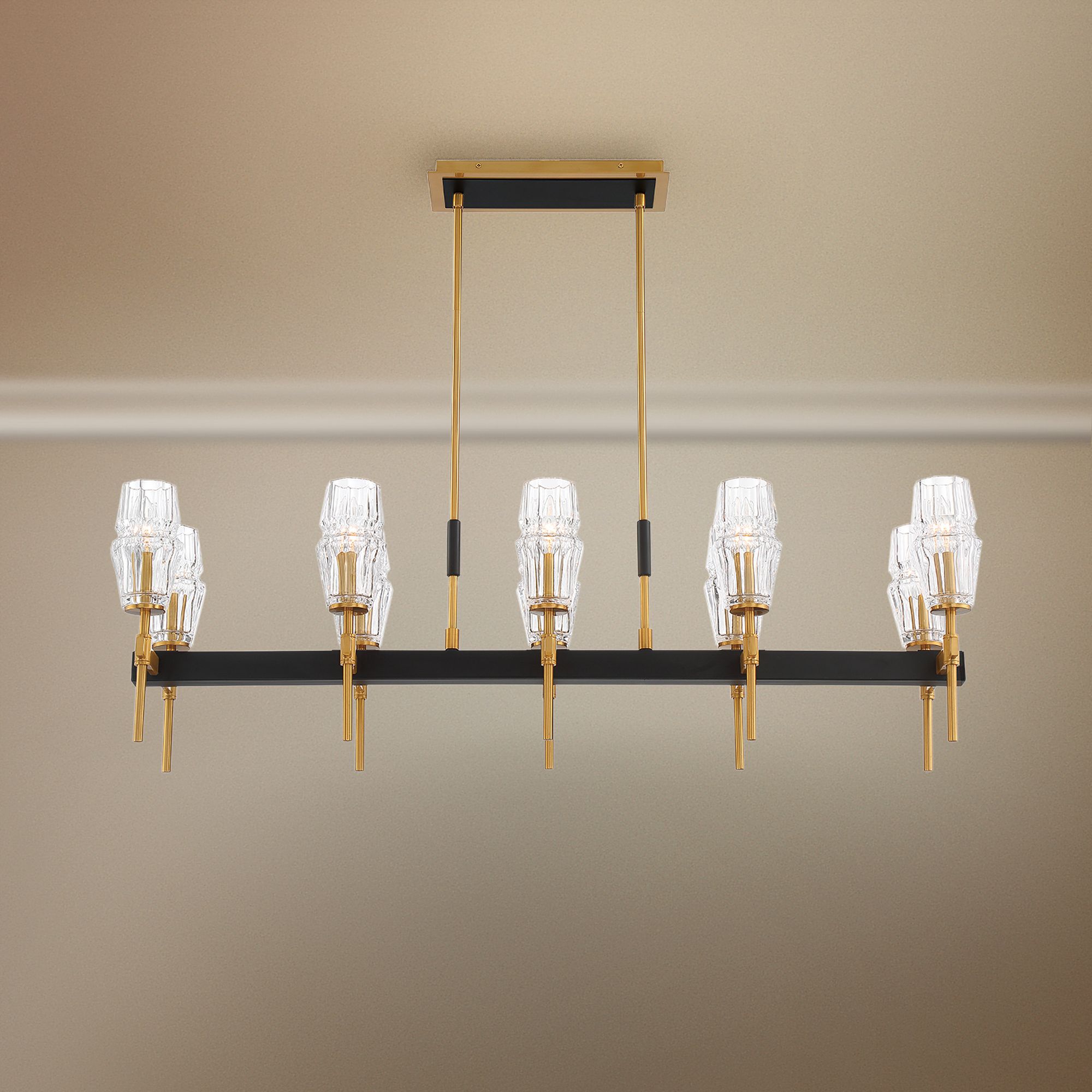 Gladstone 44 1/2" Wide Brass Kitchen Island Light Chandelier