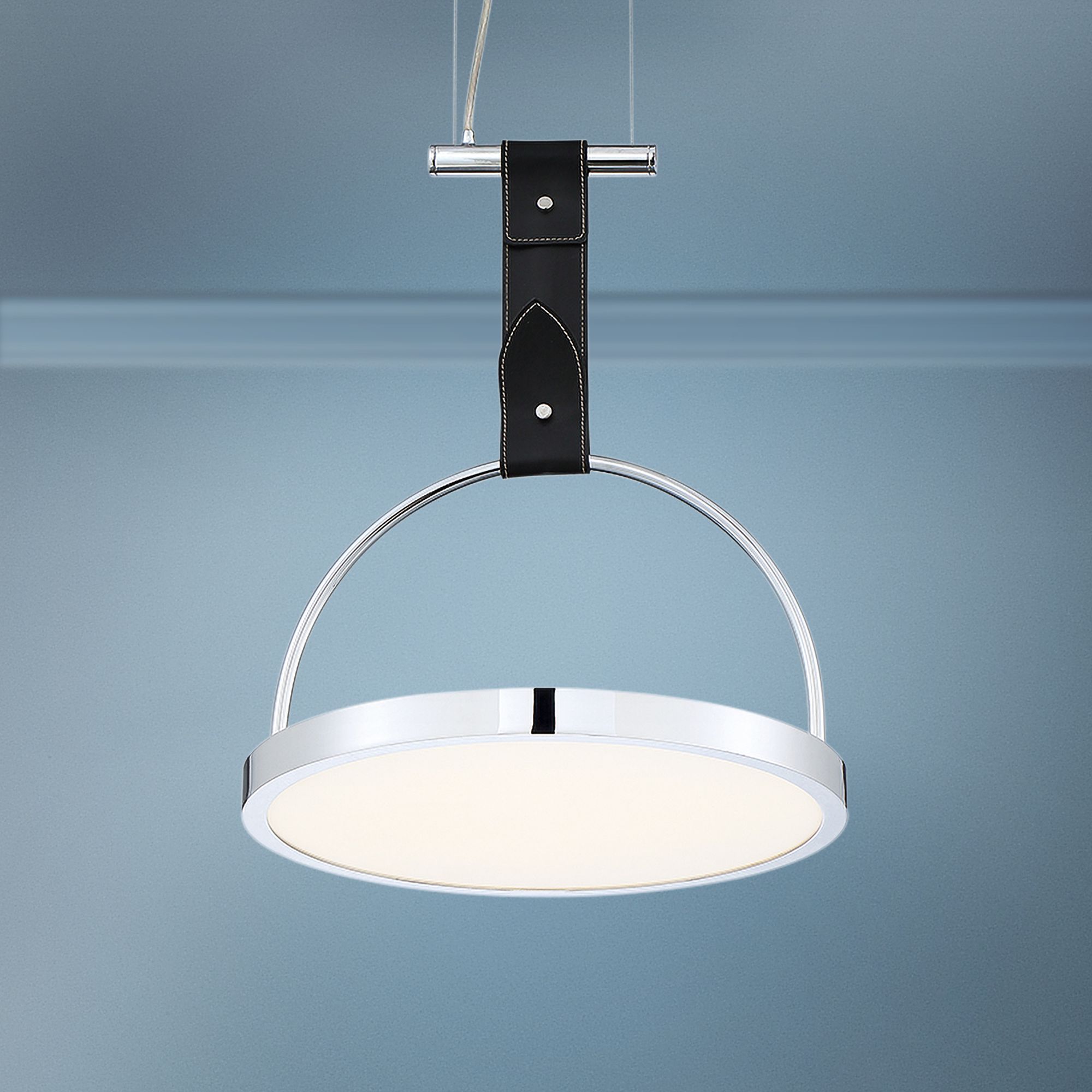 Eurofase Lappin 15 3/4" Wide Chrome LED Pendant Light