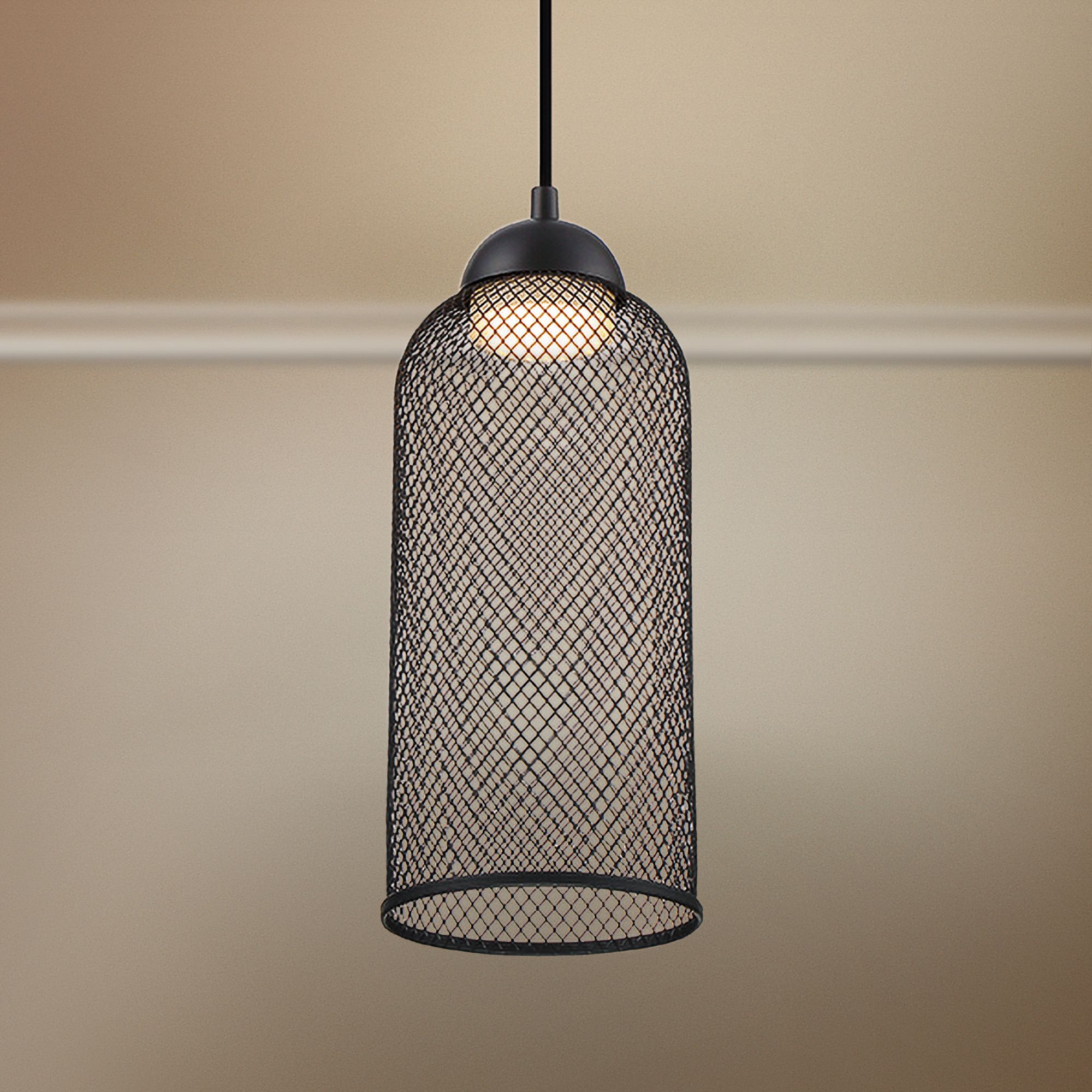 Eurofase Kenmore 5 3/4" Wide Black LED Mini Pendant Light