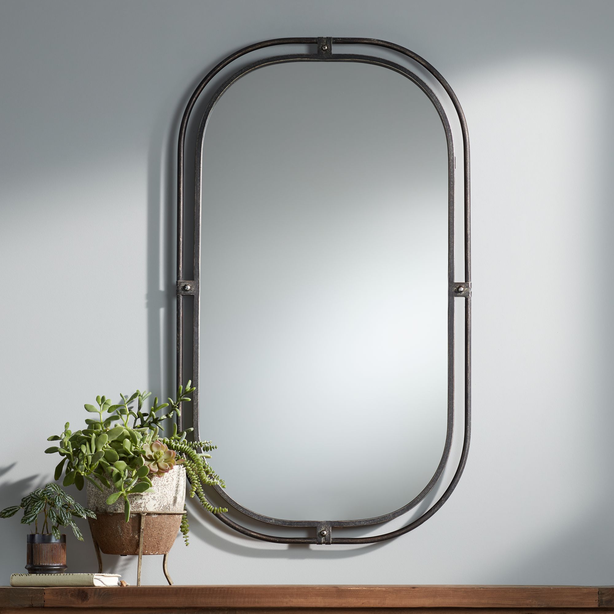 Uttermost Soto 24" x 41 1/2" Bronze Rectangular Mirror