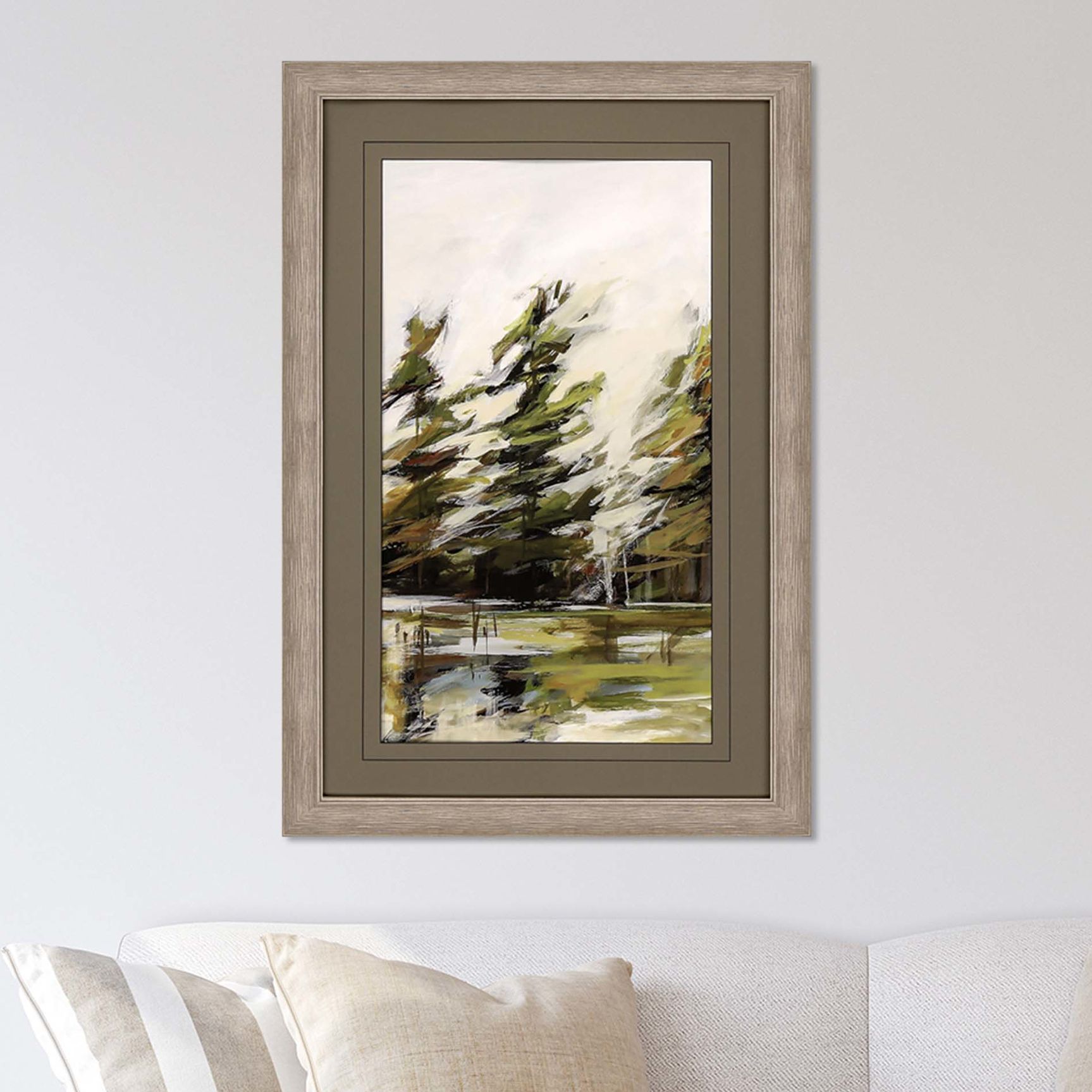Evergreen I 44" High Framed Giclee Wall Art 79R55 Lamps Plus