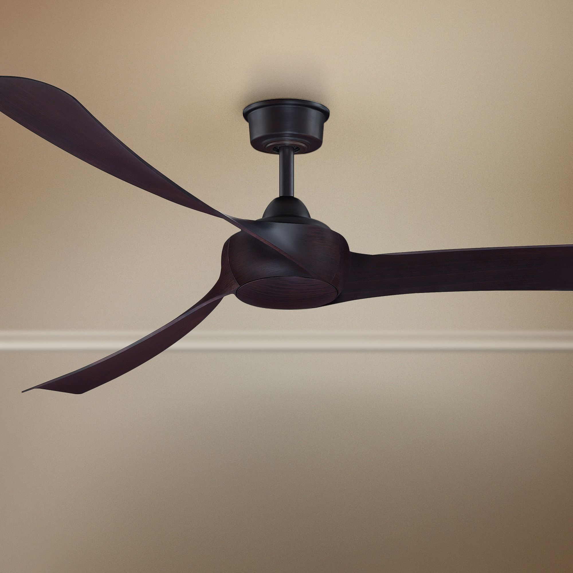 72" Fanimation Wrap Dark Bronze Damp Ceiling Fan