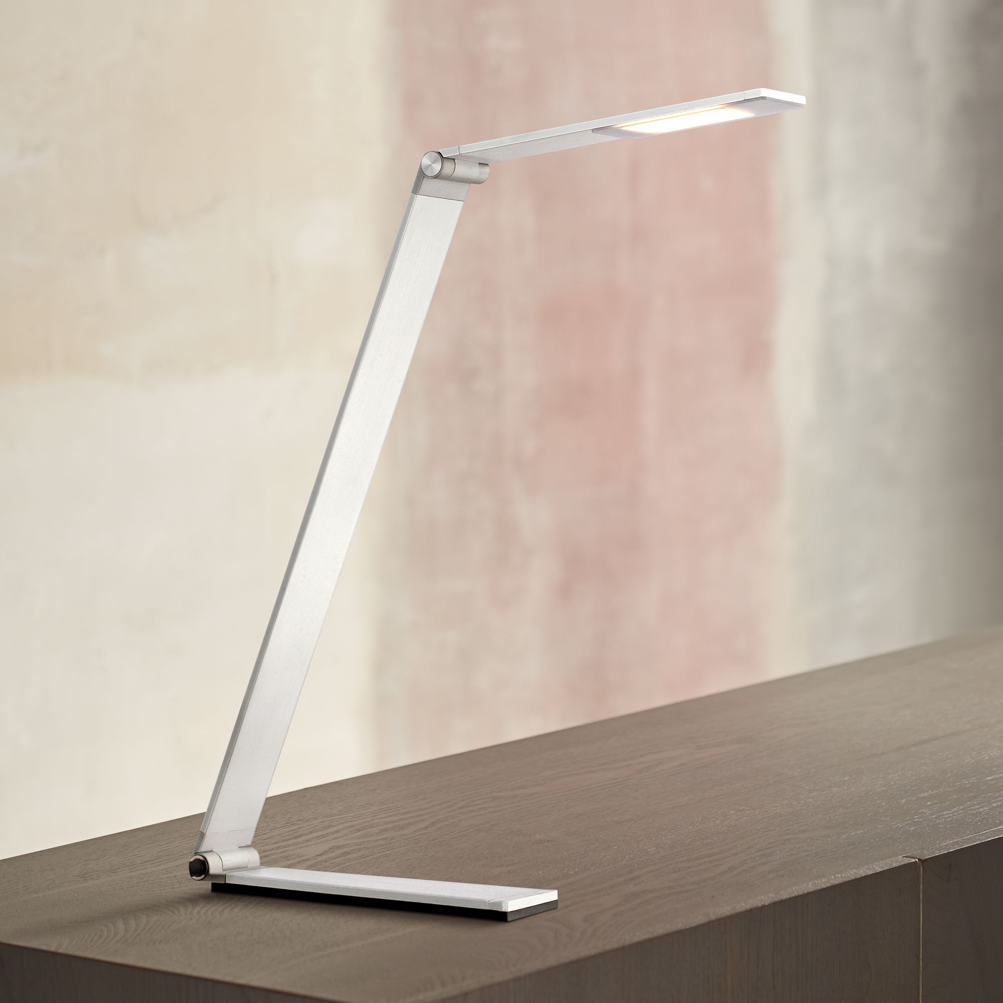 Possini Euro Strauss Aluminum Modern LED Desk Lamp