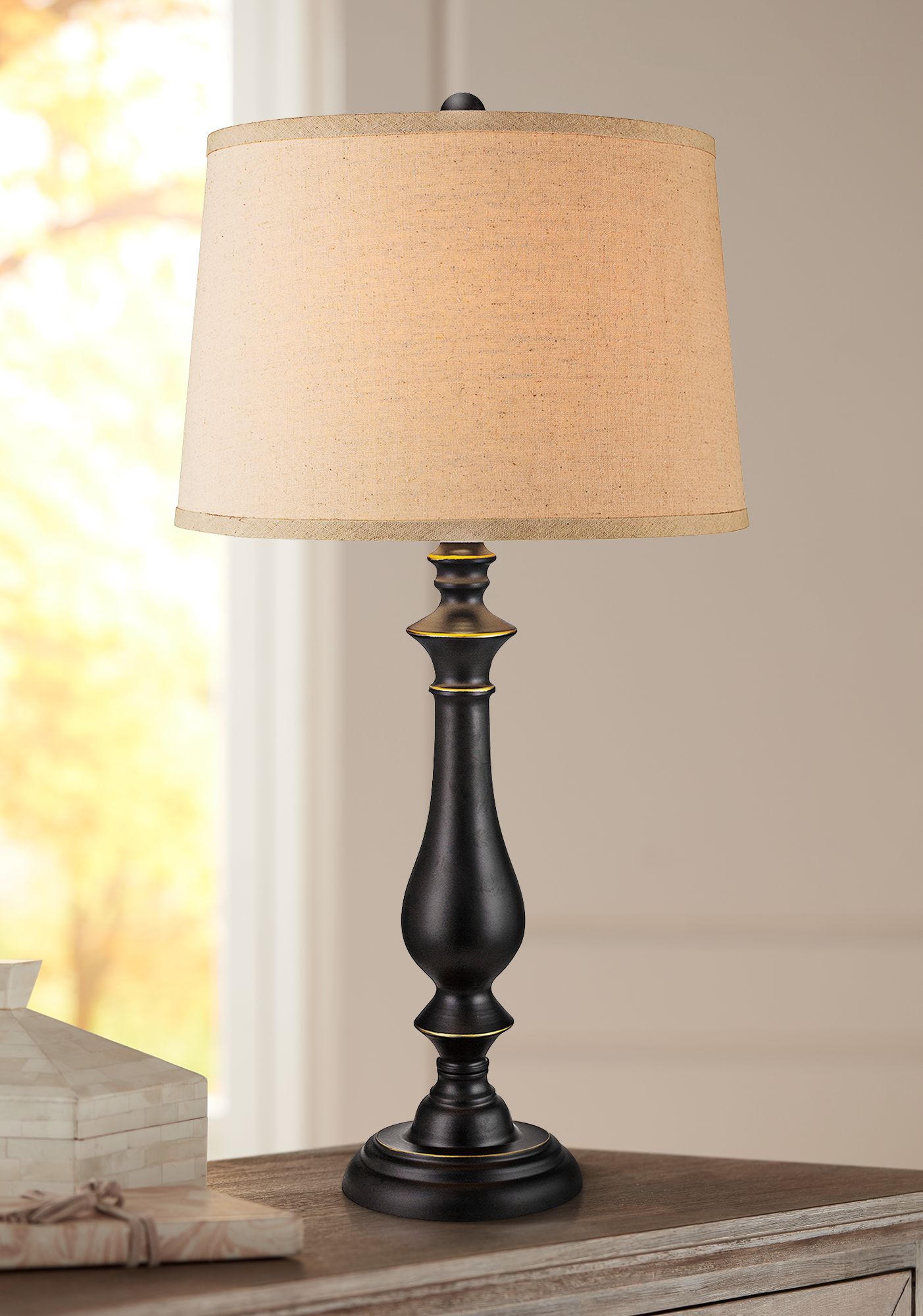 DeLisle Madison Bronze Metal Table Lamp