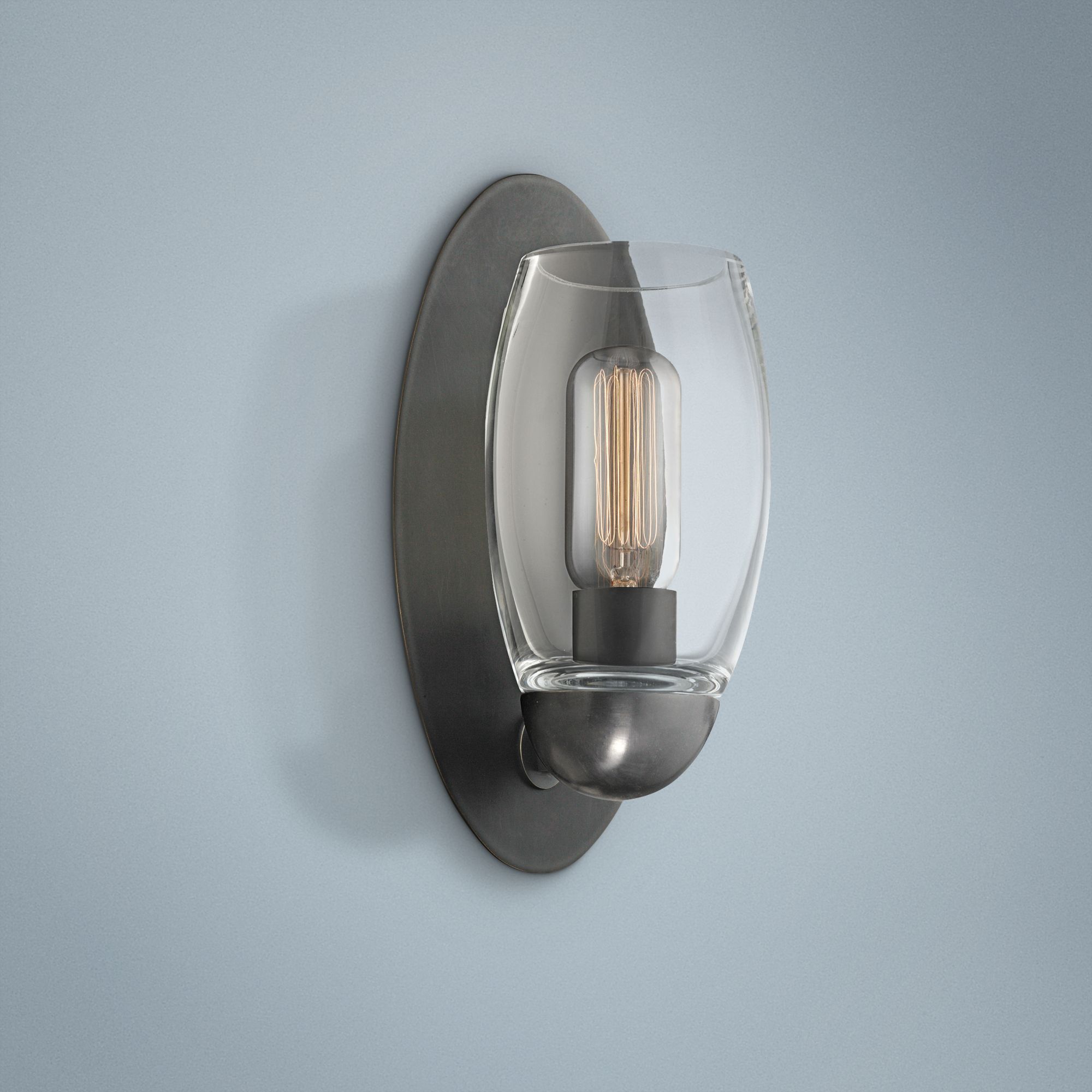 Hudson Valley Pamelia 11" High Old Bronze Wall Sconce