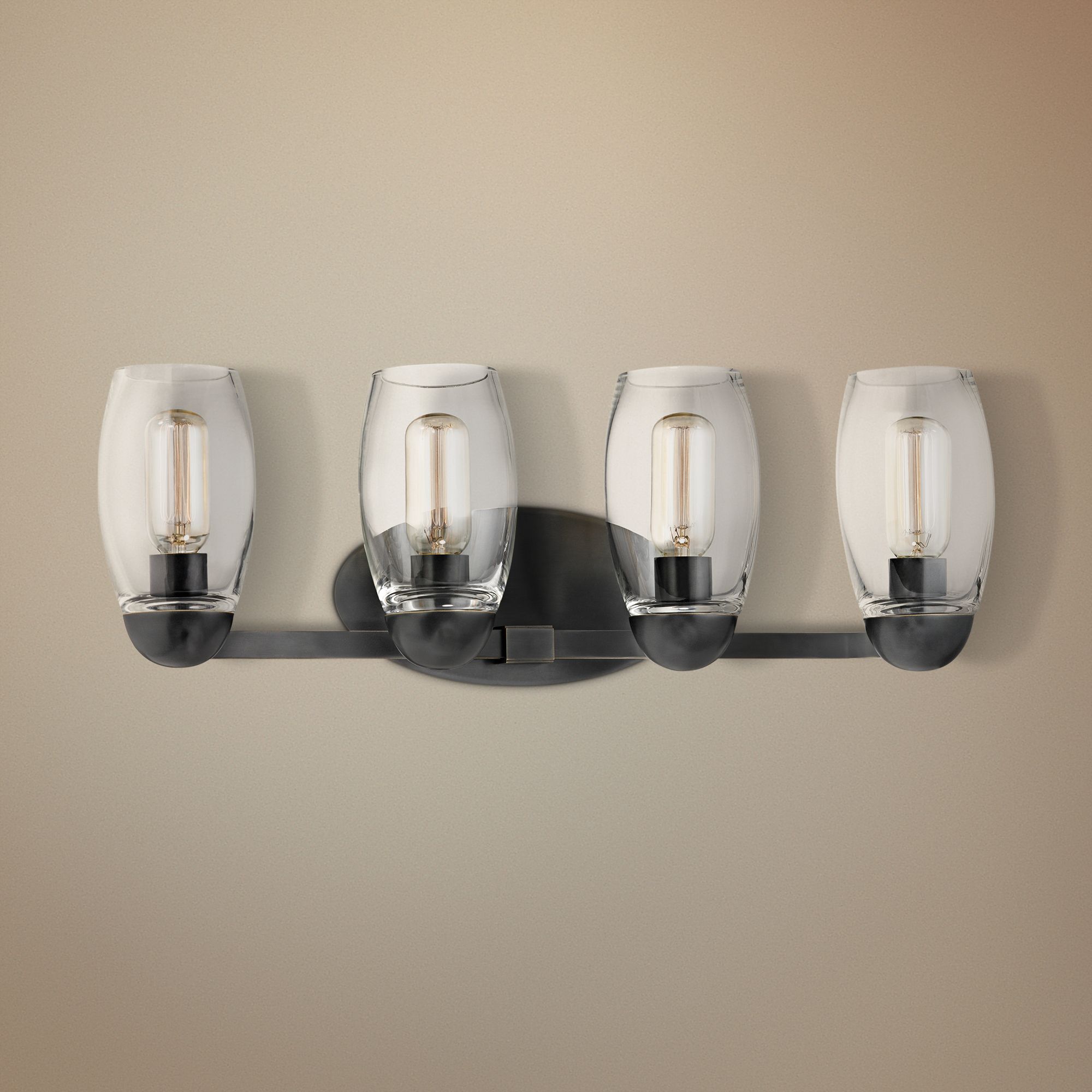 Hudson Valley Pamelia 27" Wide Old Bronze Bath Light