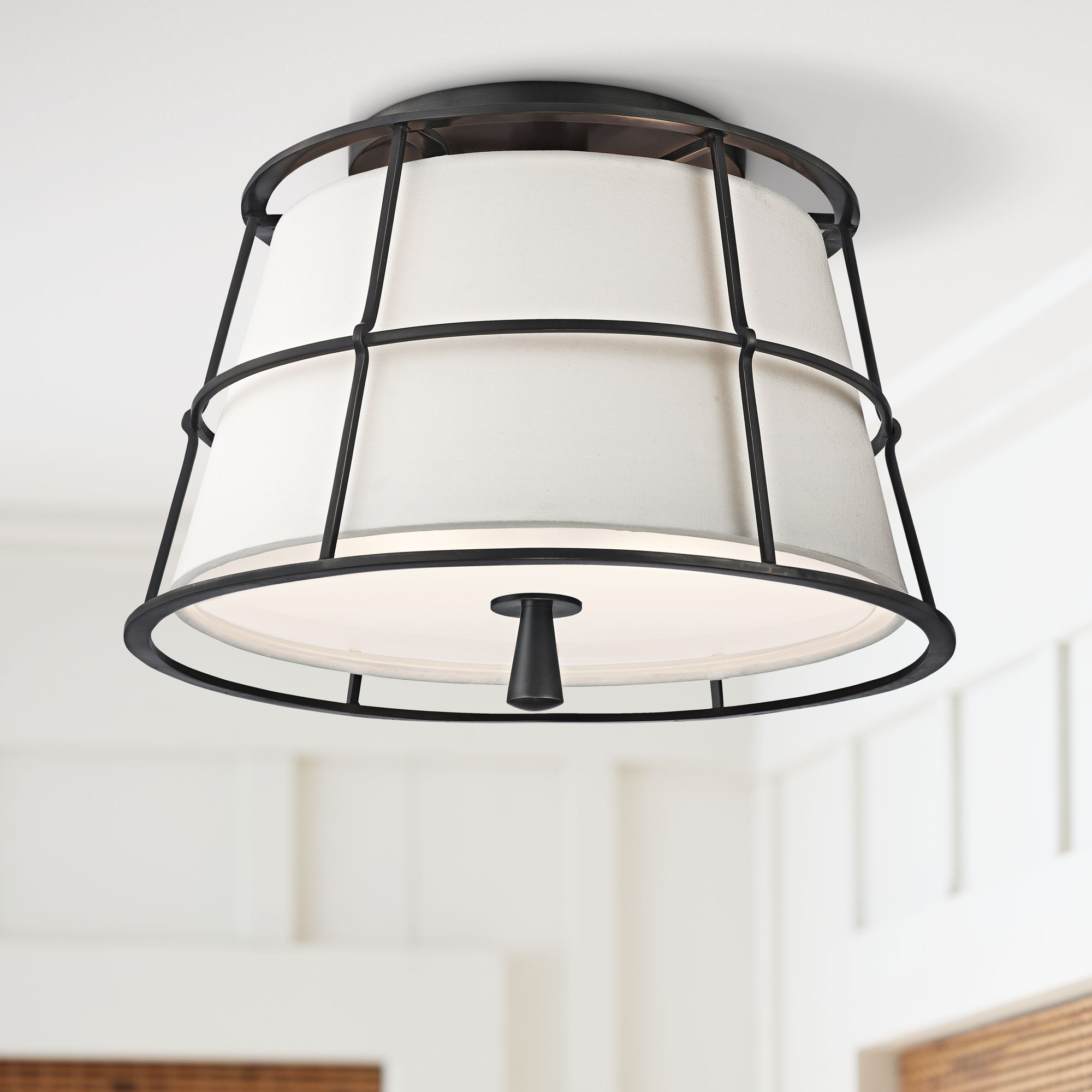 Hudson Valley Savona 14 1/4"W Old Bronze Ceiling Light