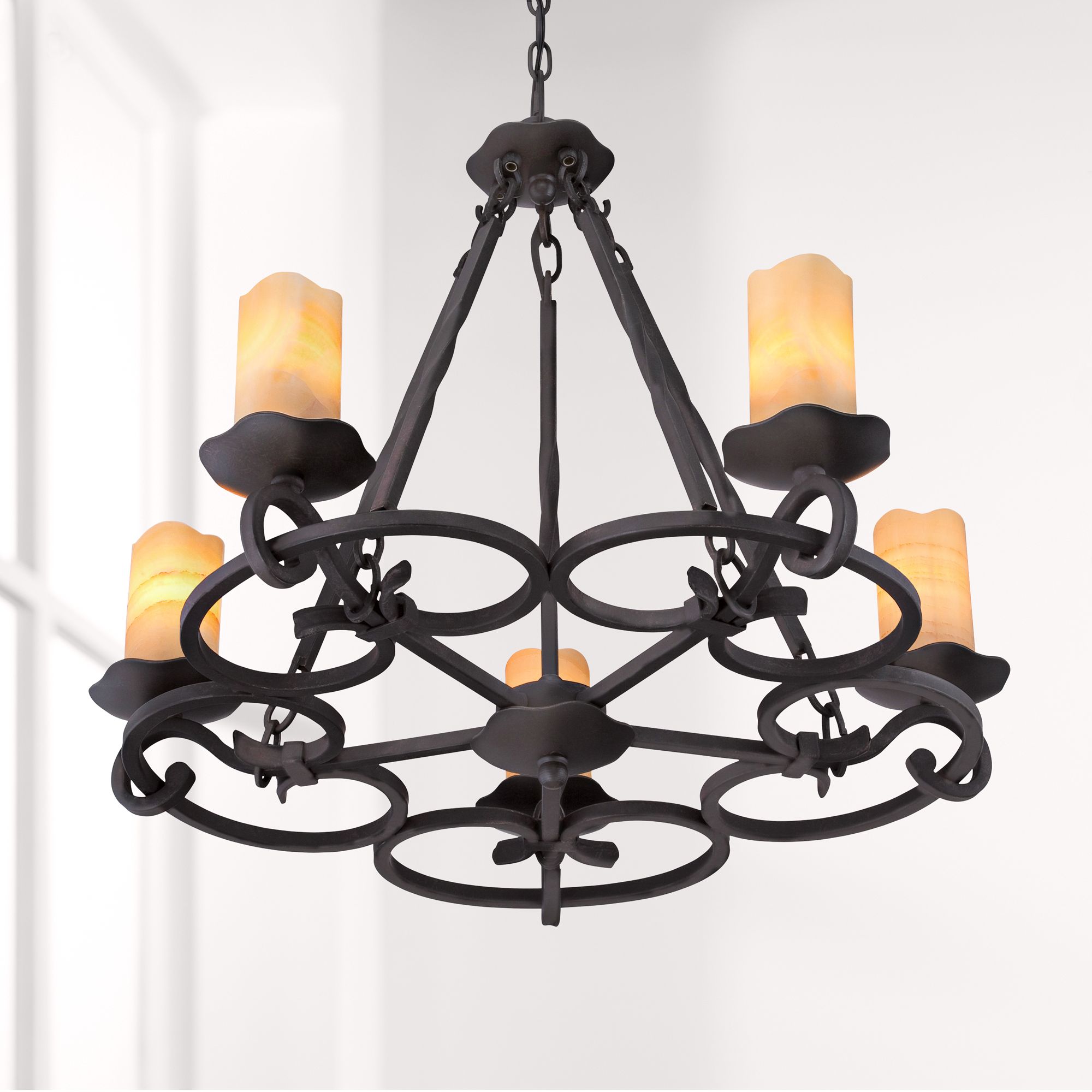 Quoizel Armelle 28" Wide Imperial Bronze Chandelier