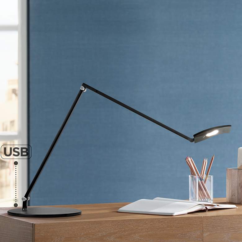 Image 1 Koncept Gen 3 Mosso Pro Black LED Desk Lamp with USB Port
