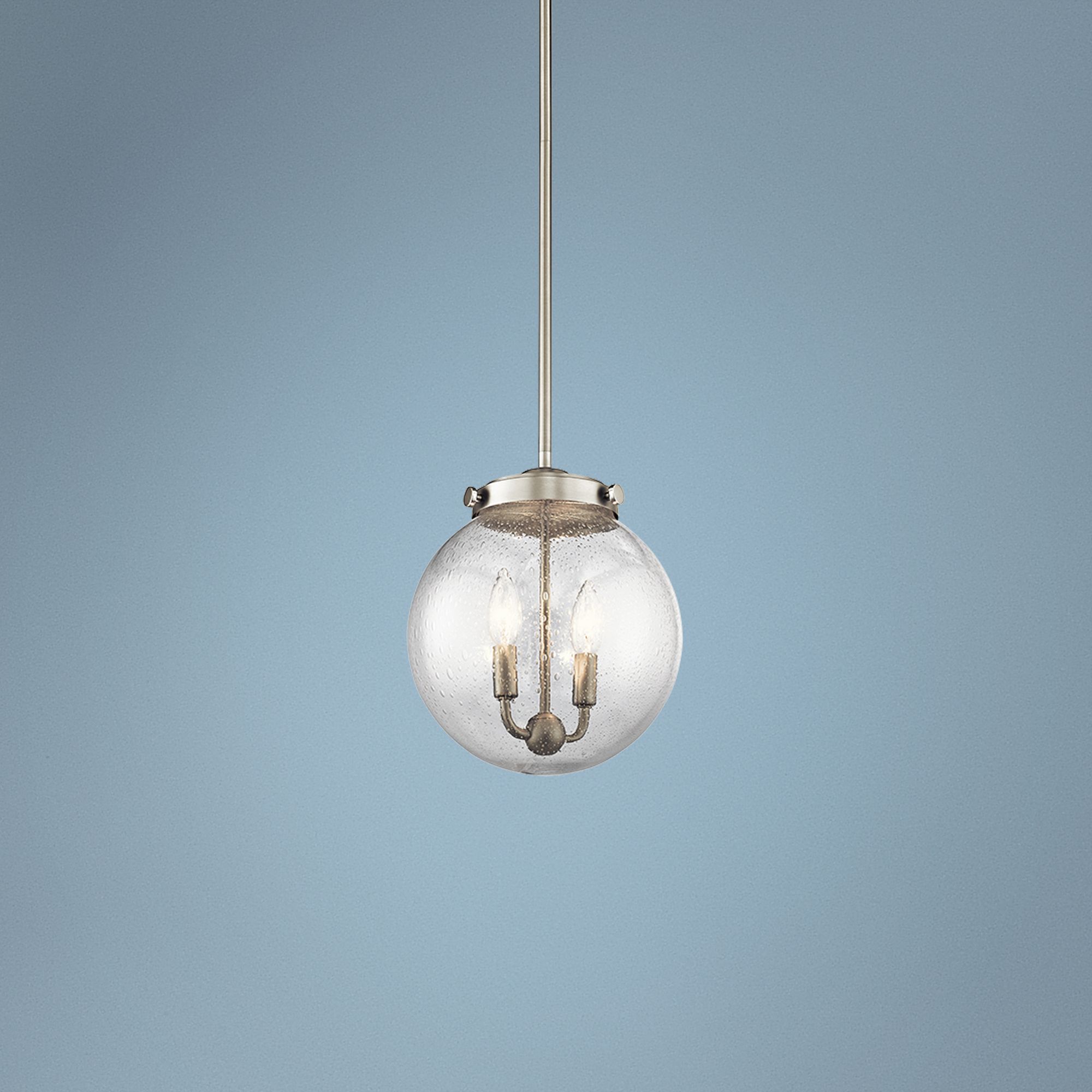 Kichler Holbrook 10"W Brushed Nickel 2-Light Mini Pendant
