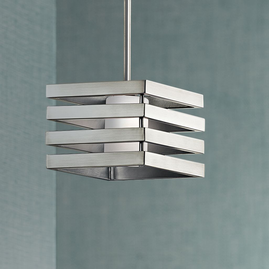 Kichler Realta 12"W Brushed Nickel Mini Pendant