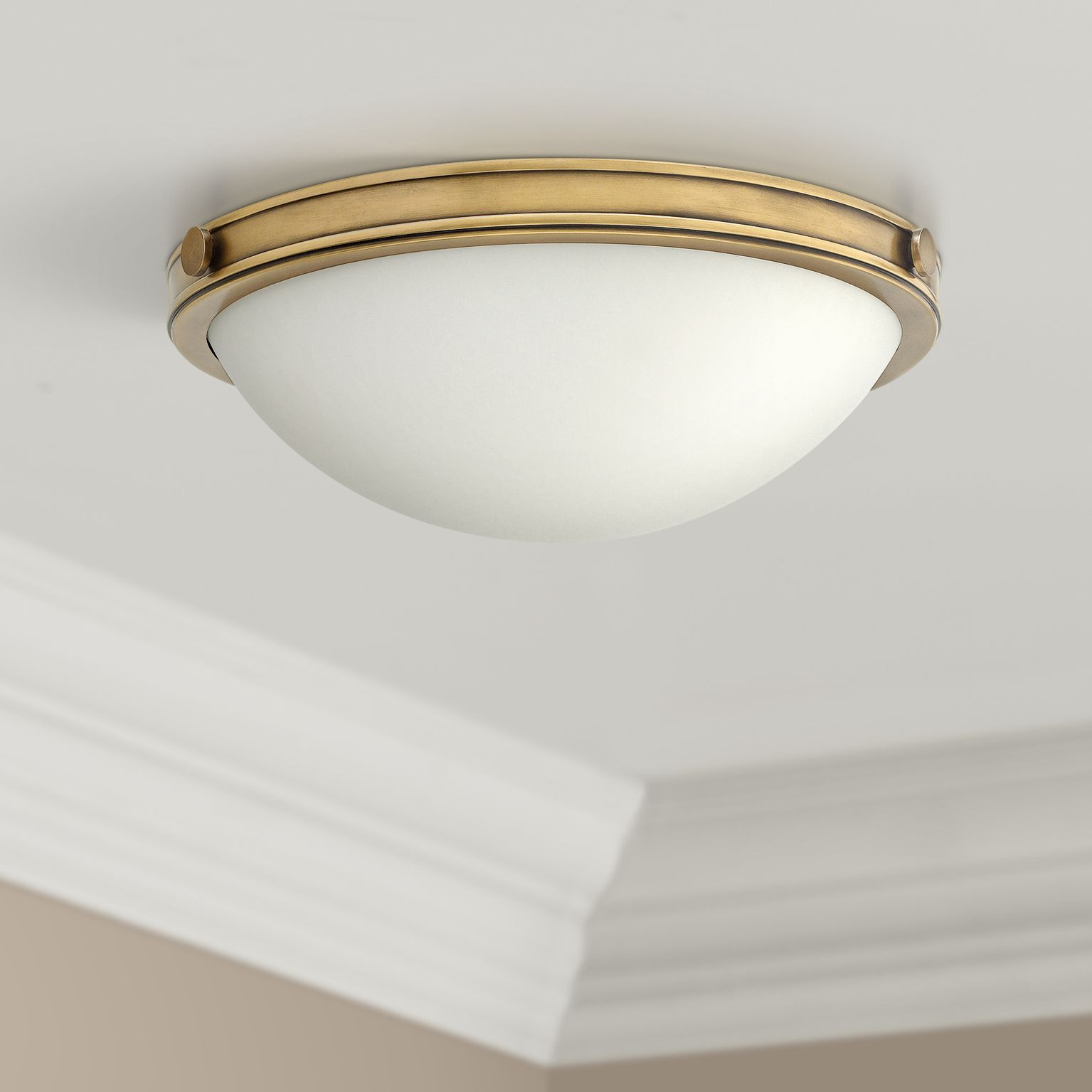 Hinkley Foyer Maxwell 13 3/4"W Heritage Brass Ceiling Light