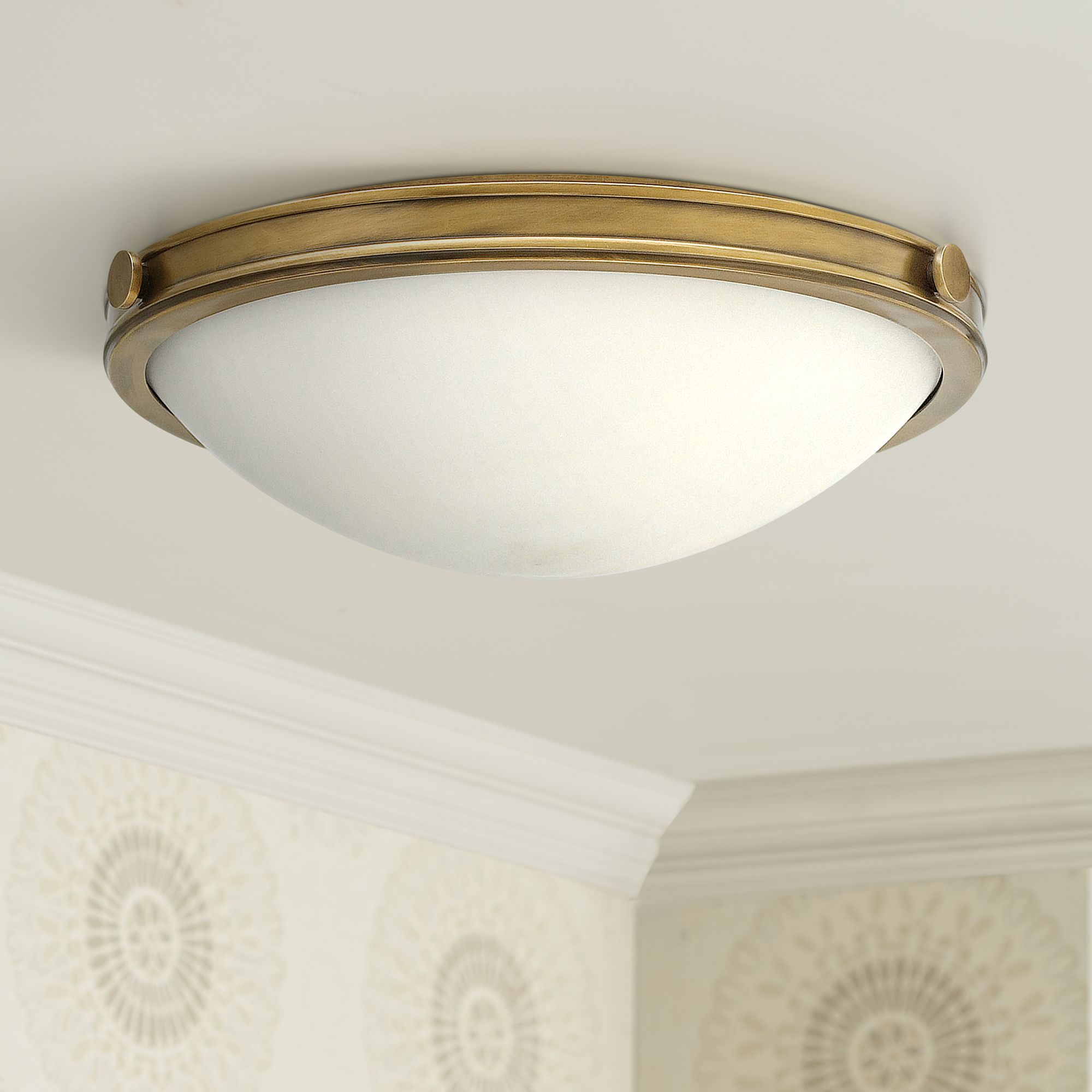 Hinkley Foyer Maxwell 19"W Heritage Brass Ceiling Light