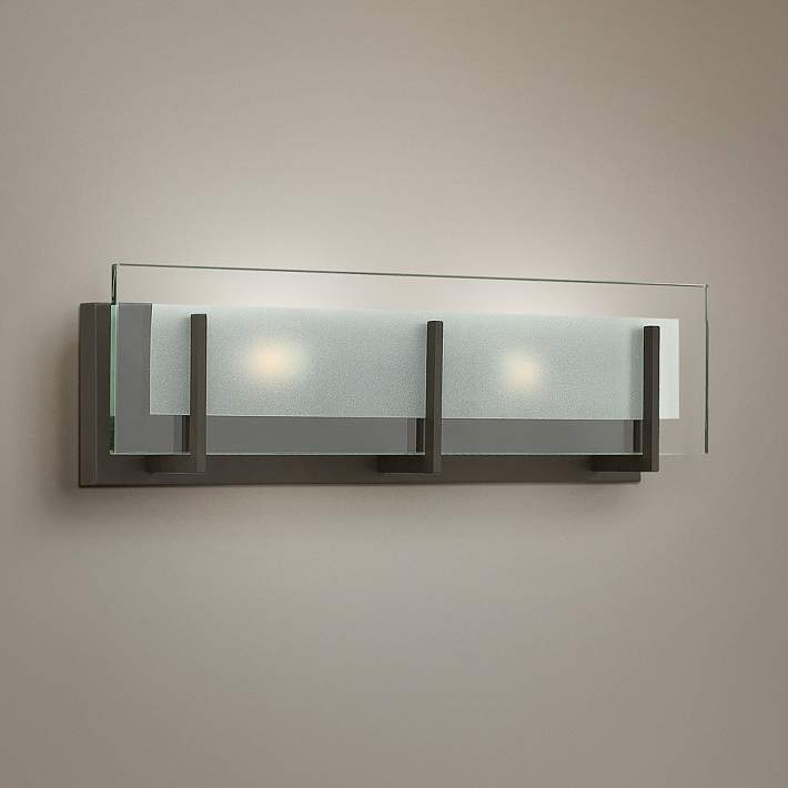 Hinkley Latitude 18 Wide Oil Rubbed, Oil Rubbed Bronze Bathroom Wall Lights