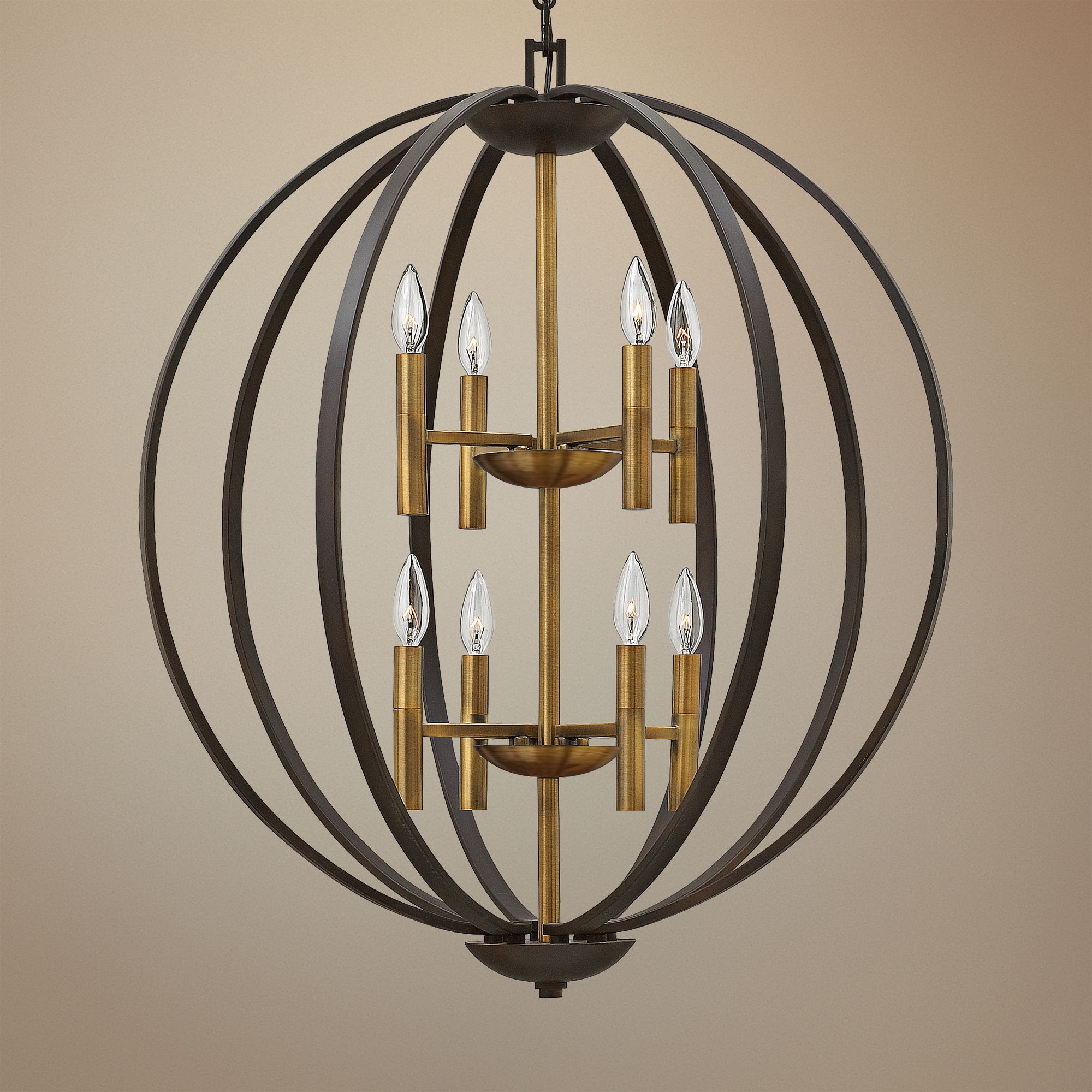 Hinkley Euclid 28 1/4" Wide Spanish Bronze 8-Light Pendant